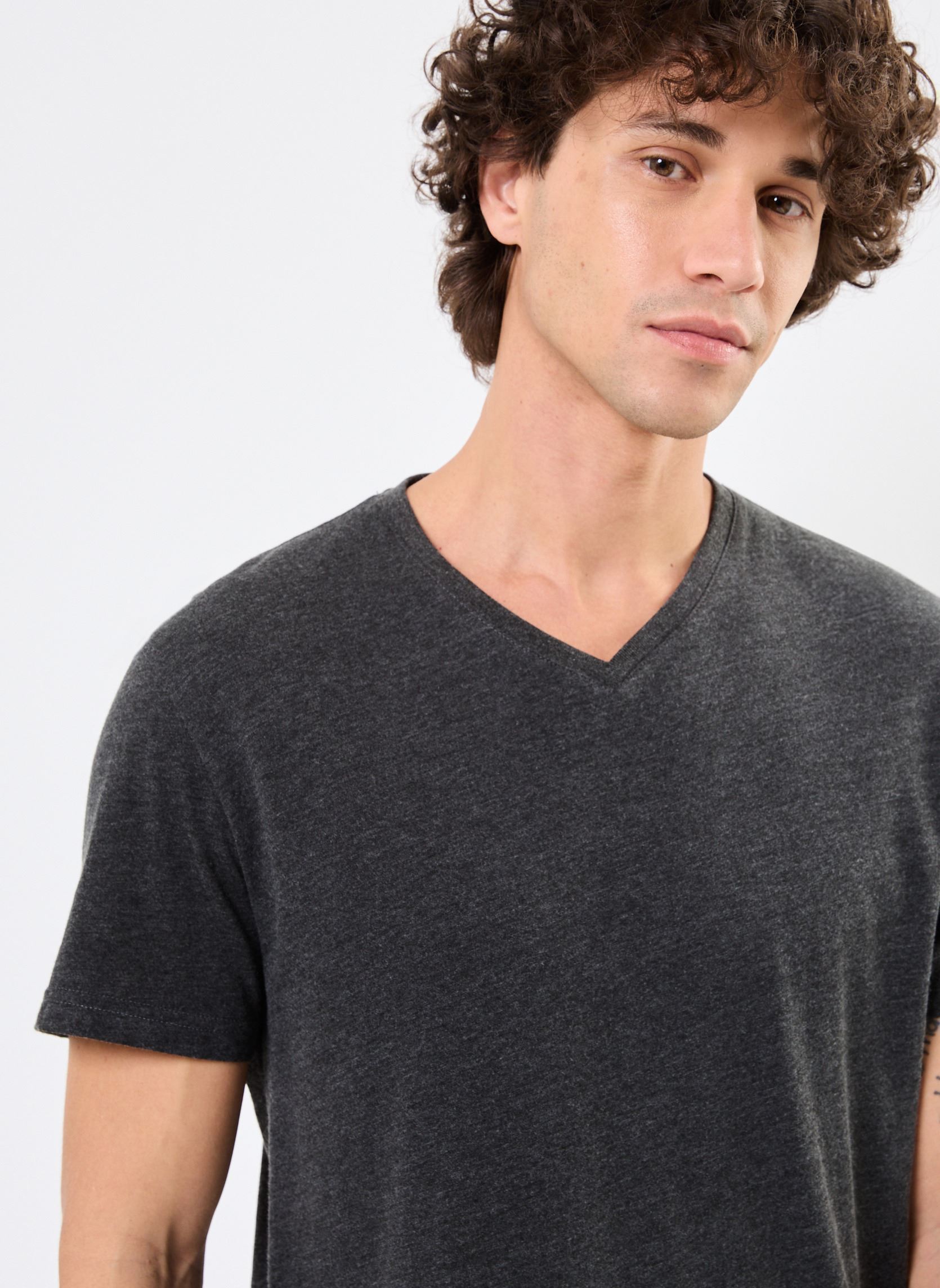 T-shirts TLEANDRO heren grijs MADE BY T-shirts TLEANDRO heren grijs Z**ANTHRACITE CHINE