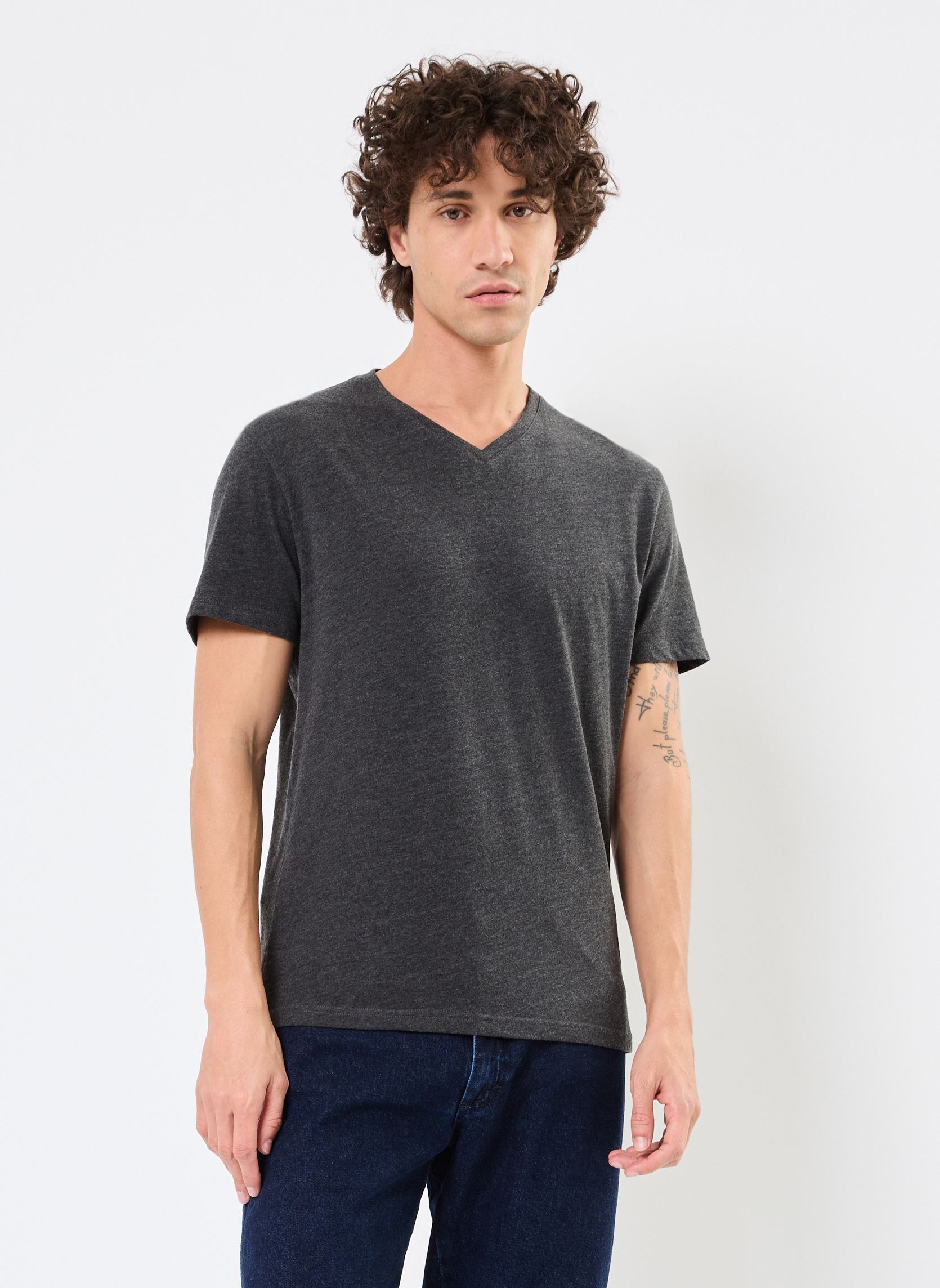 T-shirts TLEANDRO heren grijs MADE BY T-shirts TLEANDRO heren grijs Z**ANTHRACITE CHINE