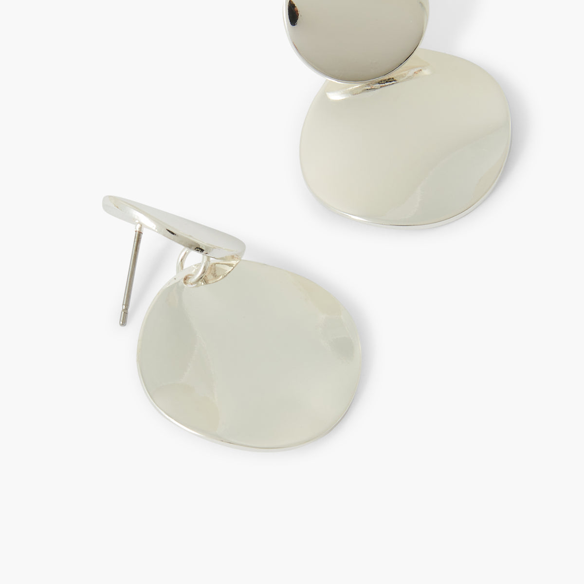 Boucles D'oreilles Double Boules Givrées - Argent Plaqué Or Rose - Neuf Avec étiquettes