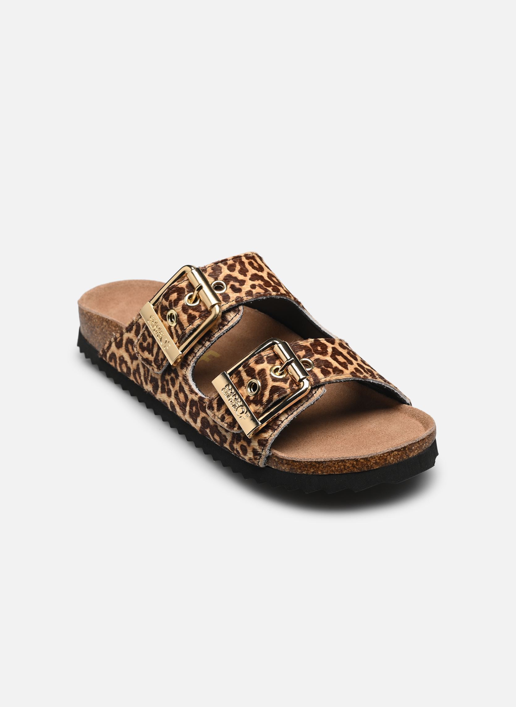 Pony hair two buckle sandal by Colors of California
