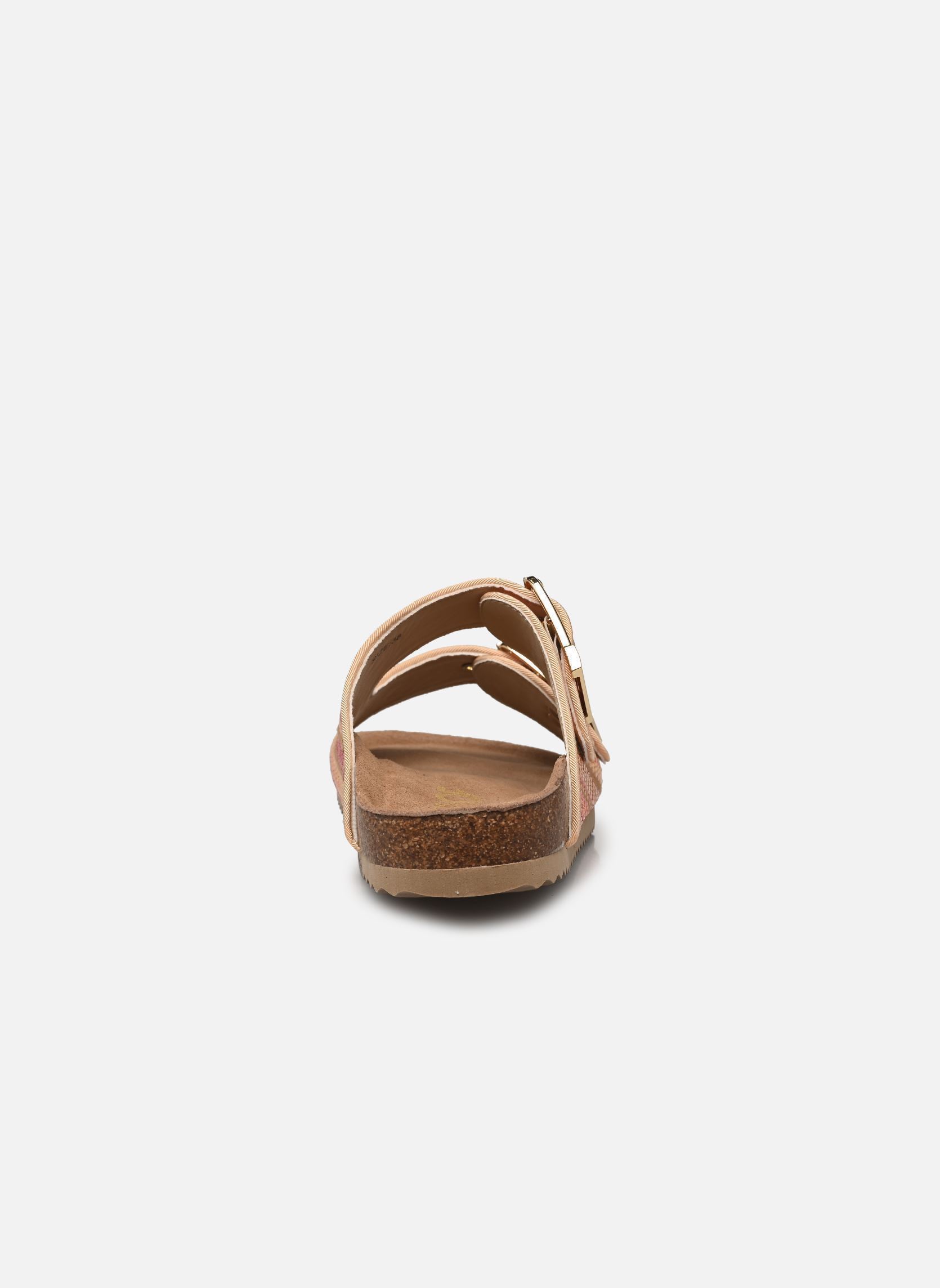 Sandales plates Two buckle sandal in rafia femme multicolore Colors of California Sandales plates Two buckle sandal in rafia femme multicolore SUNC