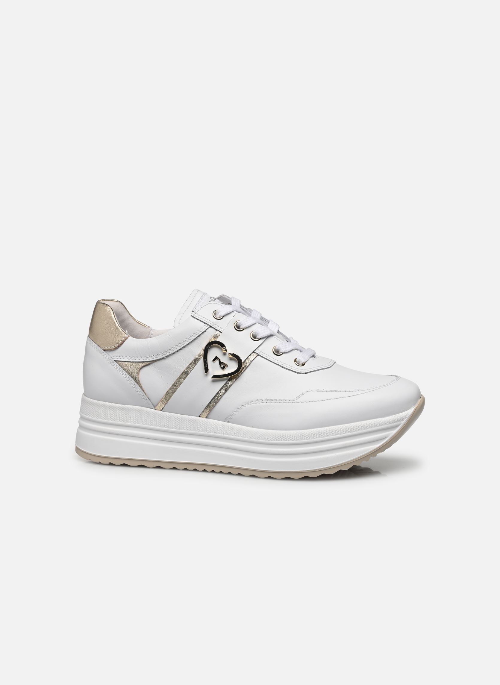 Plateau-Sneaker E512910D damen weiß NeroGiardini Plateau-Sneaker E512910D damen weiß 707