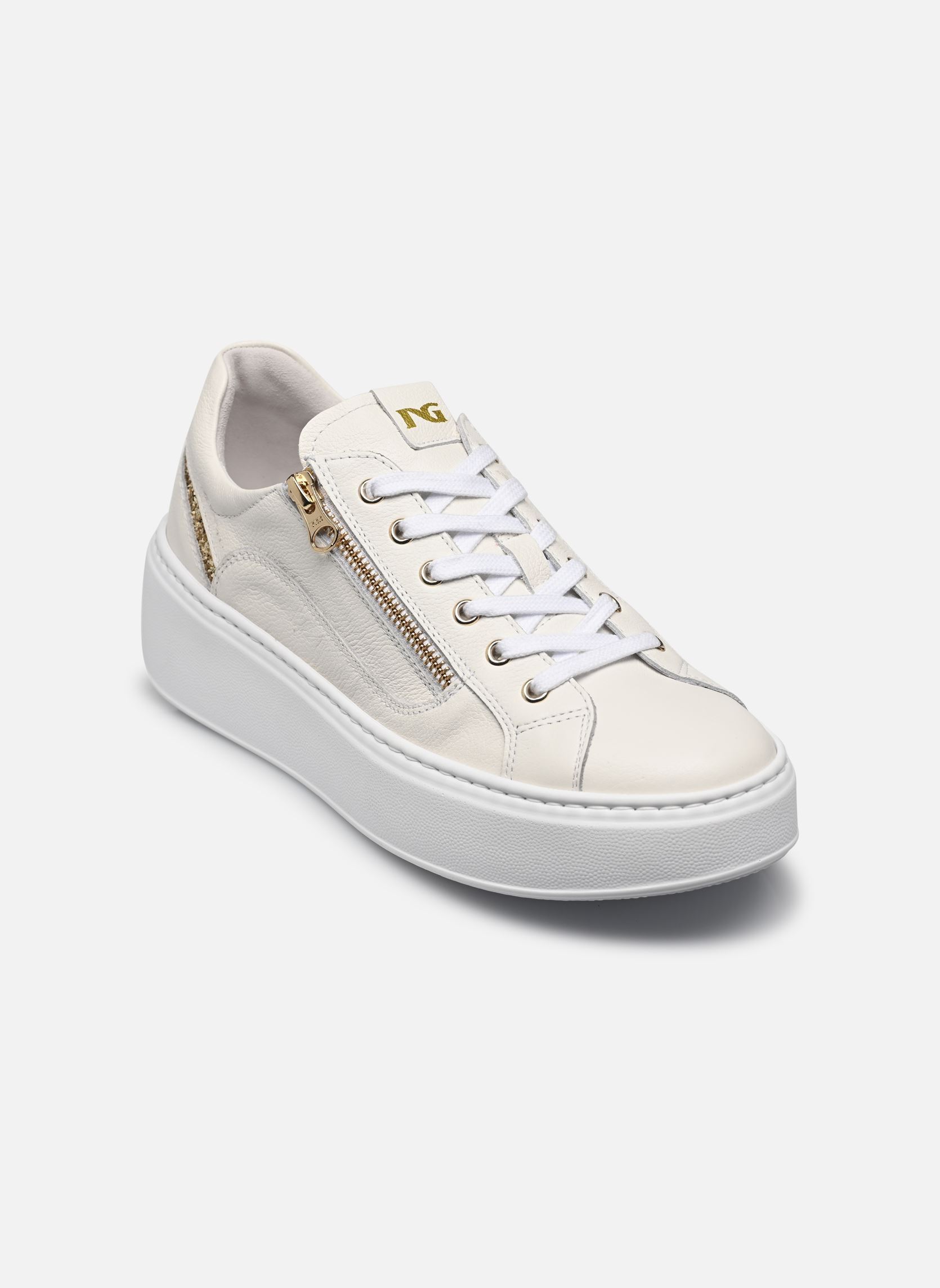 Niedrige Sneaker E513081D damen weiß NeroGiardini Niedrige Sneaker E513081D damen weiß 707