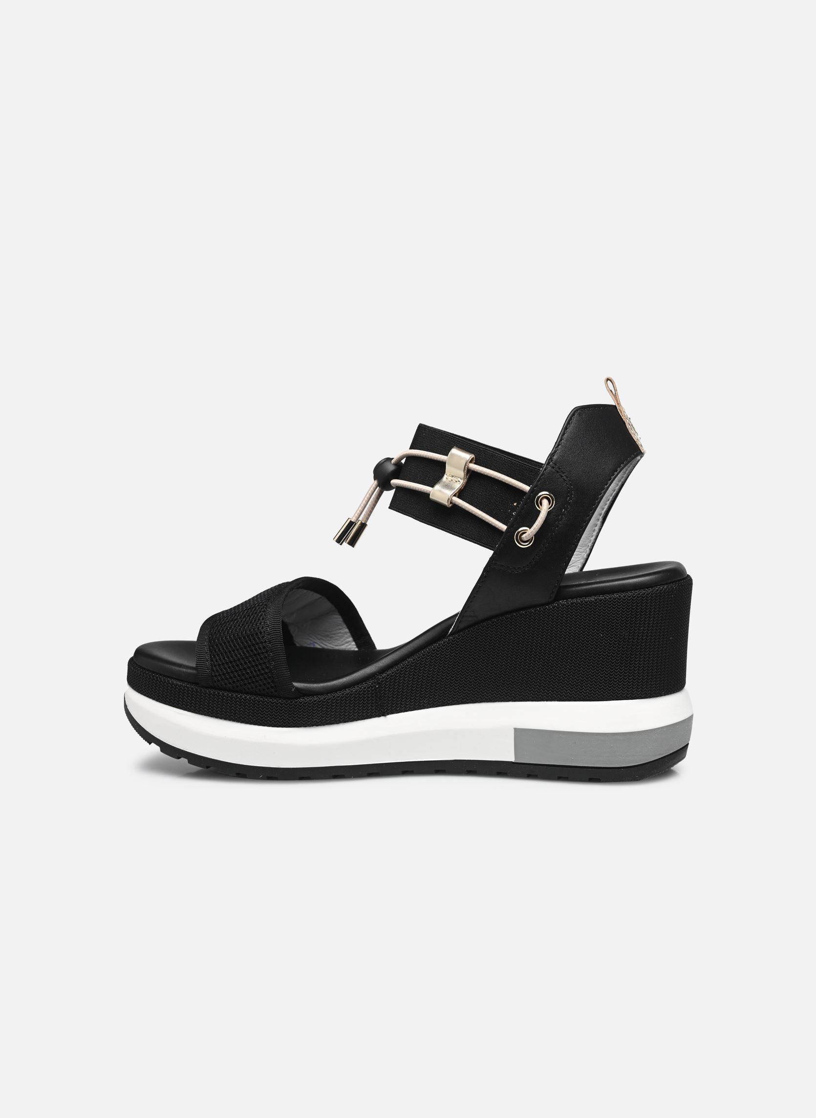 Sandales compensées et plateformes E307753D femme noir NeroGiardini Sandales compensées et plateformes E307753D femme noir 100
