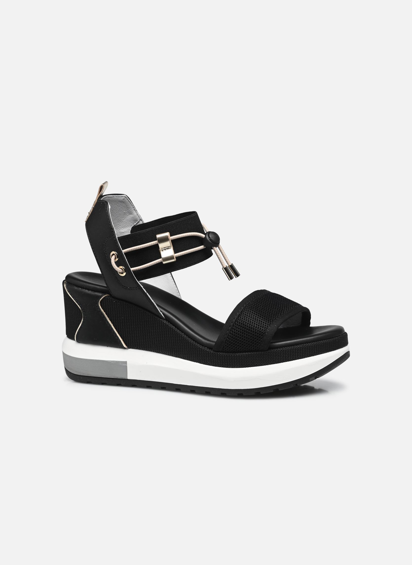 Sandales compensées et plateformes E307753D femme noir NeroGiardini Sandales compensées et plateformes E307753D femme noir 100