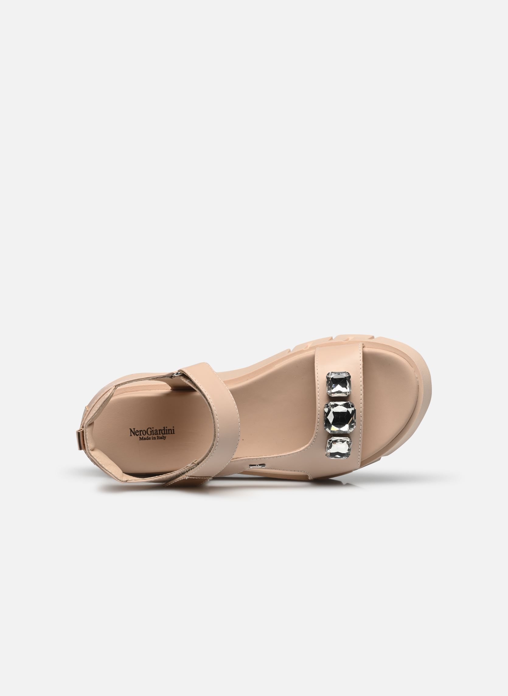 Sandali con zeppa e plateau E410707D donna beige NeroGiardini Sandali con zeppa e plateau E410707D donna beige 614