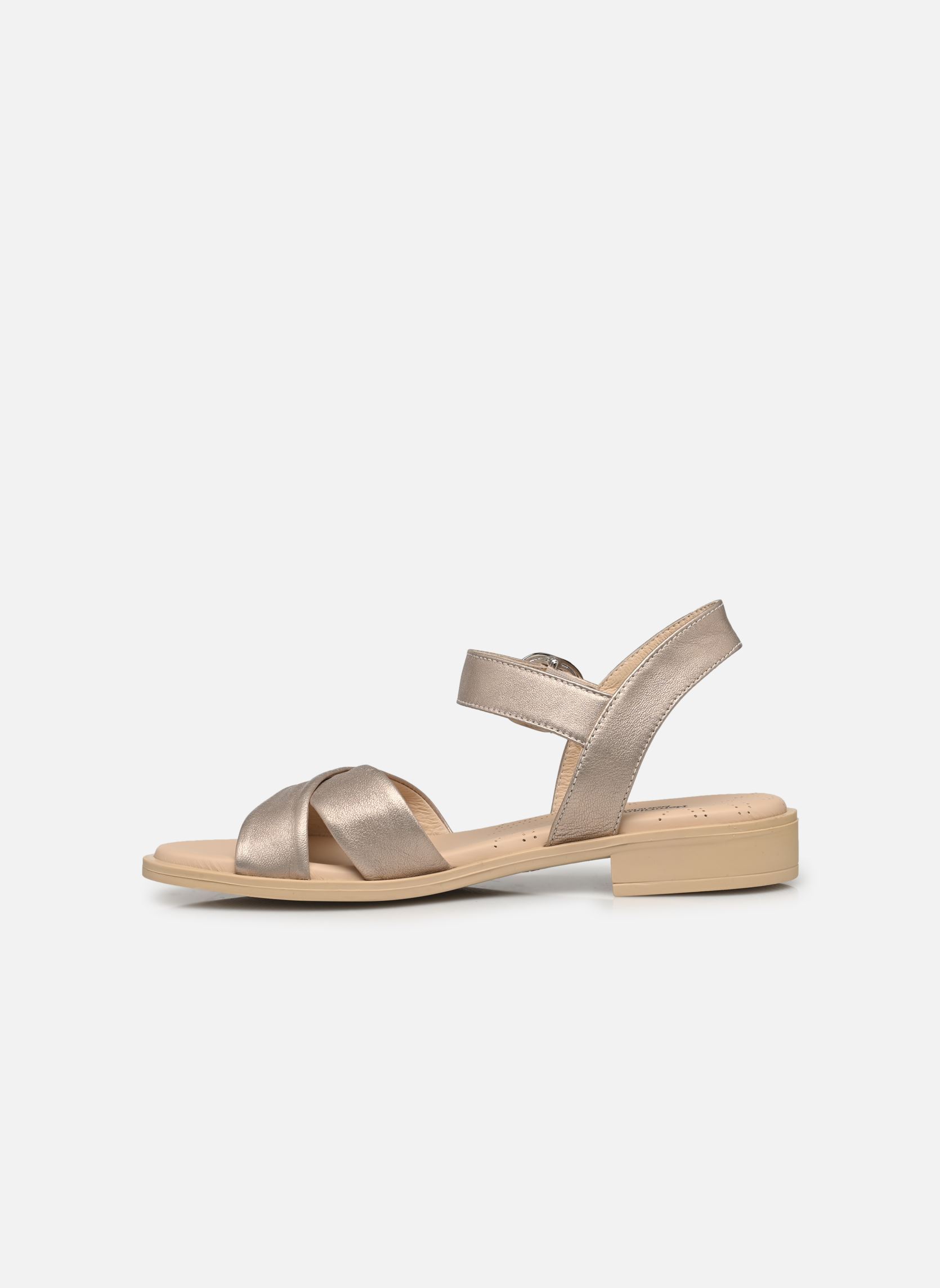 Sandali piatti E513401D donna oro e bronzo NeroGiardini Sandali piatti E513401D donna oro e bronzo 675
