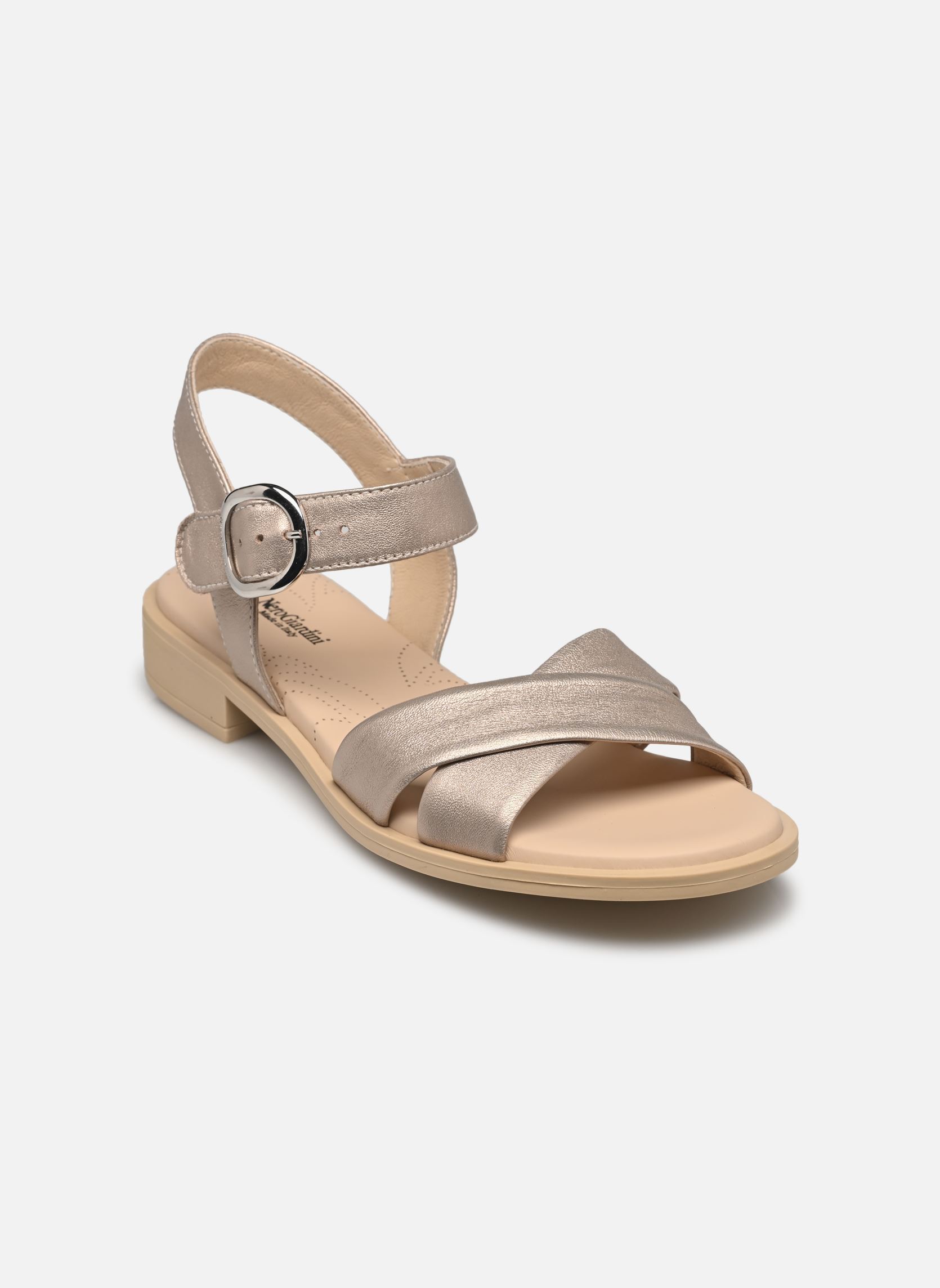 Sandali piatti E513401D donna oro e bronzo NeroGiardini Sandali piatti E513401D donna oro e bronzo 675