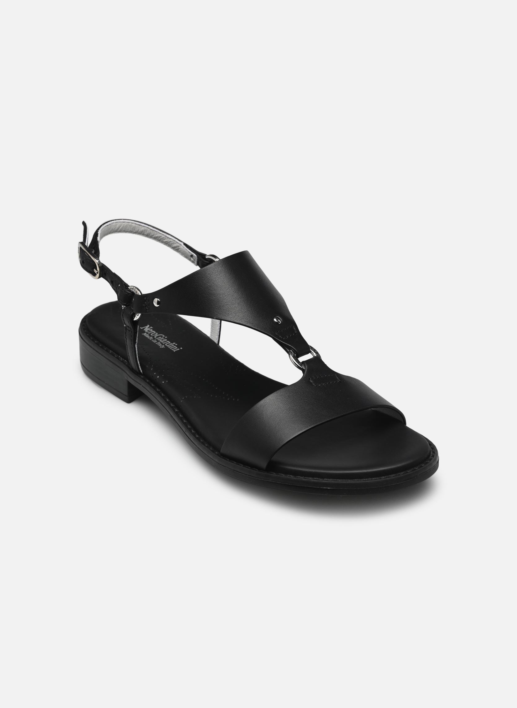 Flache Sandalen E513420D damen schwarz NeroGiardini Flache Sandalen E513420D damen schwarz 100