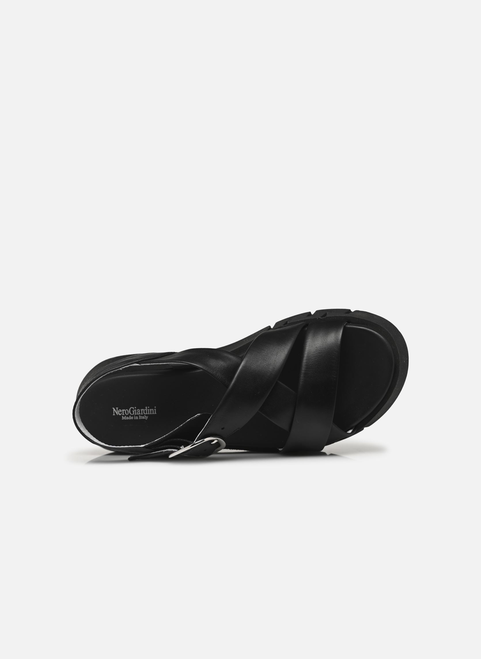 Easy Street Gannett Sandali Con Zeppa Donna - Croco Nero, Taglia 40 Stretta