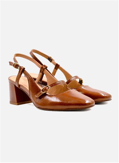 JULES & JENN Escarpins Escarpins slingback femme marron