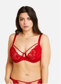 Brassières Soutien-gorge à armatures grand maintien rouge Miracle femme rouge Pomm'Poire Brassières Soutien-gorge à armatures grand maintien rouge Miracle femme rouge Rouge