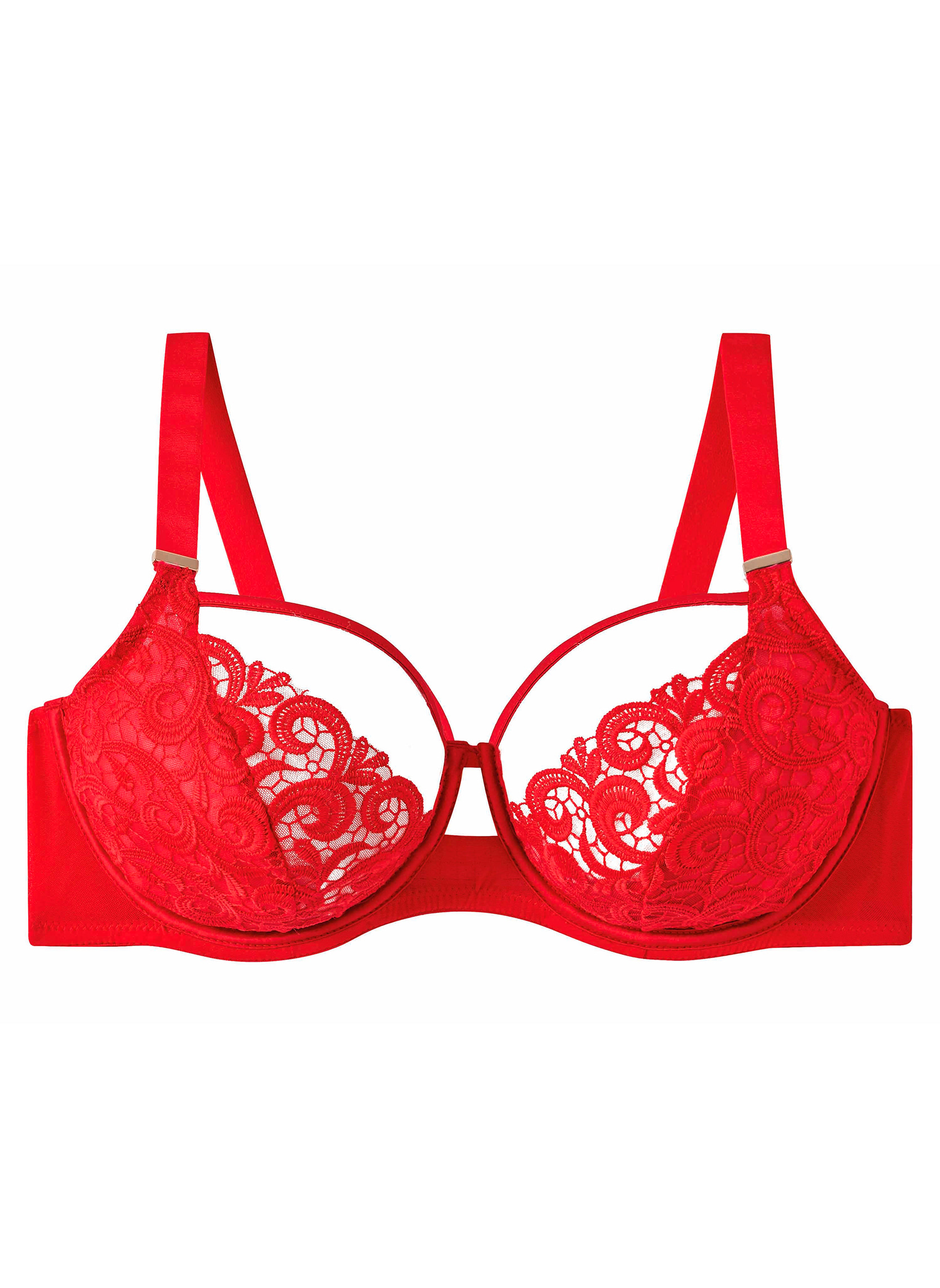 Brassières Soutien-gorge à armatures grand maintien rouge Miracle femme rouge Pomm'Poire Brassières Soutien-gorge à armatures grand maintien rouge Miracle femme rouge Rouge