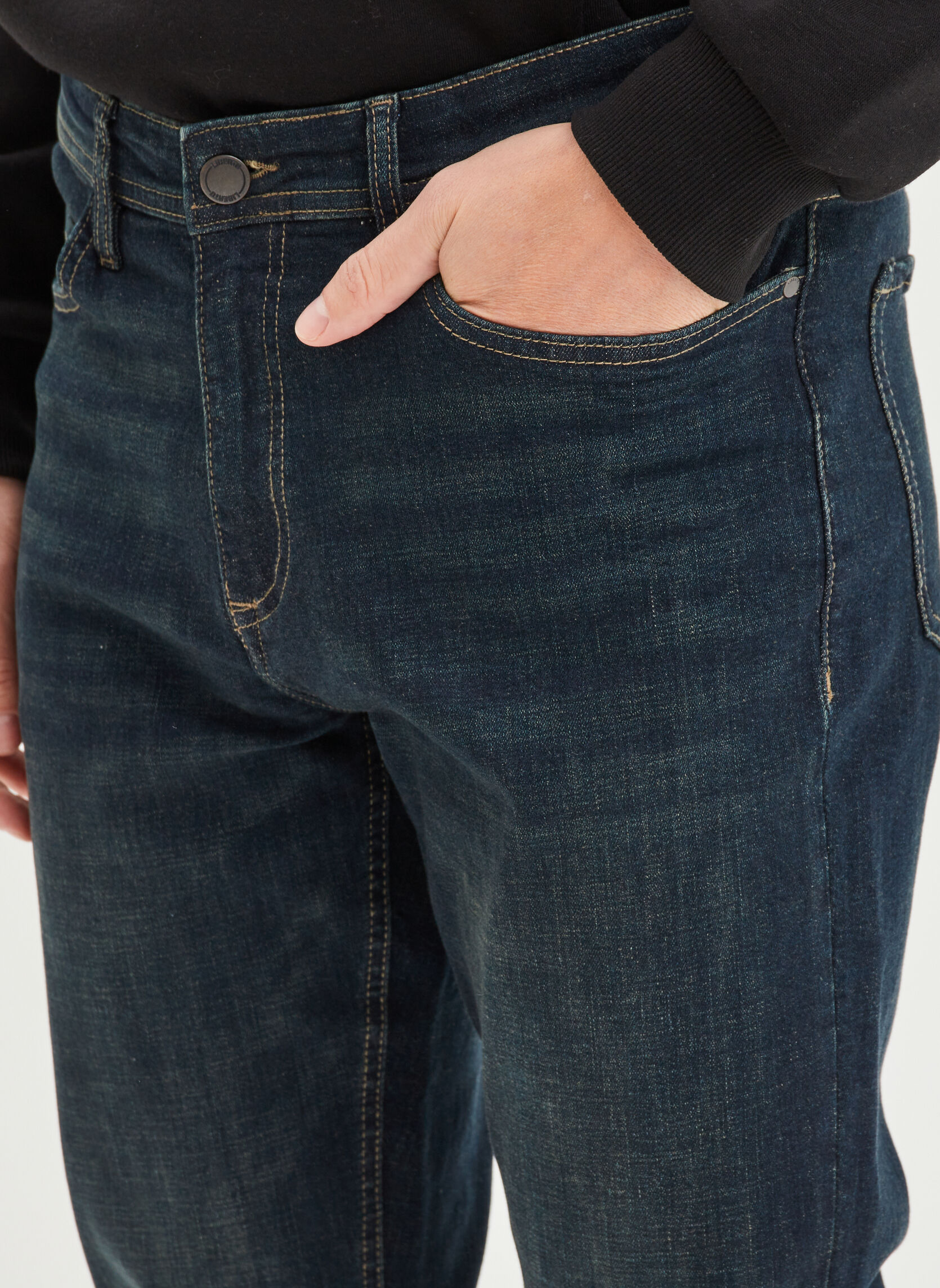 Jeans droit Jean - LIB1 STARR homme bleu LIBERTO Jeans droit Jean - LIB1 STARR homme bleu Bleu foncé