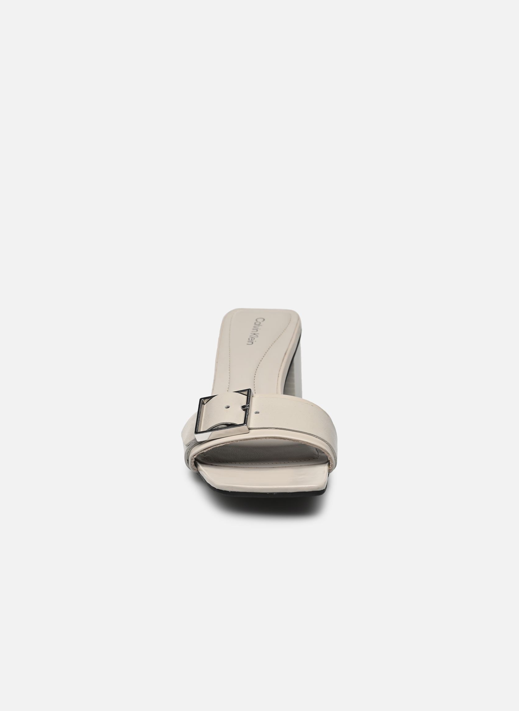 Sandales HEEL MULE 50 W/BUCKL femme gris Calvin Klein Sandales HEEL MULE 50 W/BUCKL femme gris MOON STRUCK