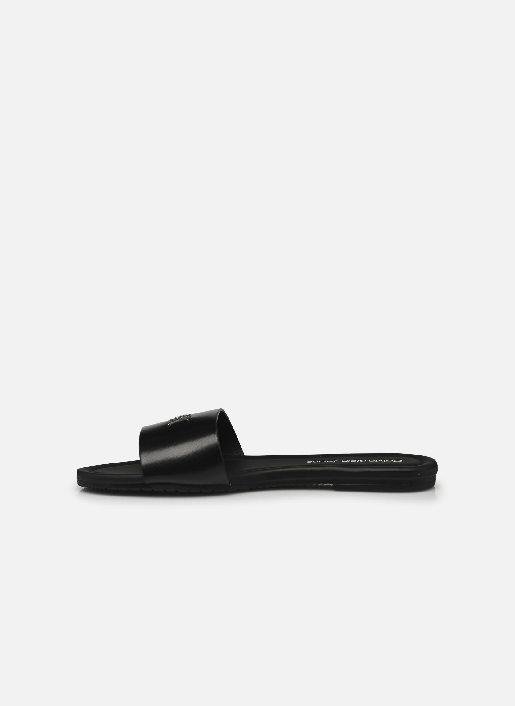 Flache Sandalen FLAT SANDAL SLIDE MG damen schwarz Calvin Klein Flache Sandalen FLAT SANDAL SLIDE MG damen schwarz TRIPLE BLACK