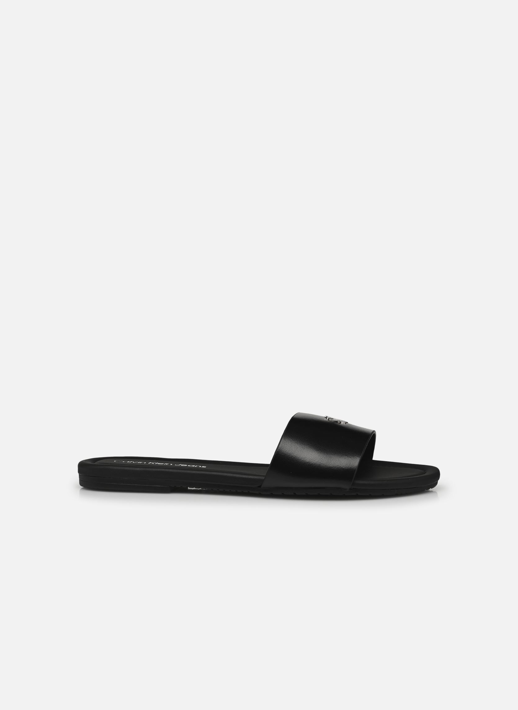 Flache Sandalen FLAT SANDAL SLIDE MG damen schwarz Calvin Klein Flache Sandalen FLAT SANDAL SLIDE MG damen schwarz TRIPLE BLACK