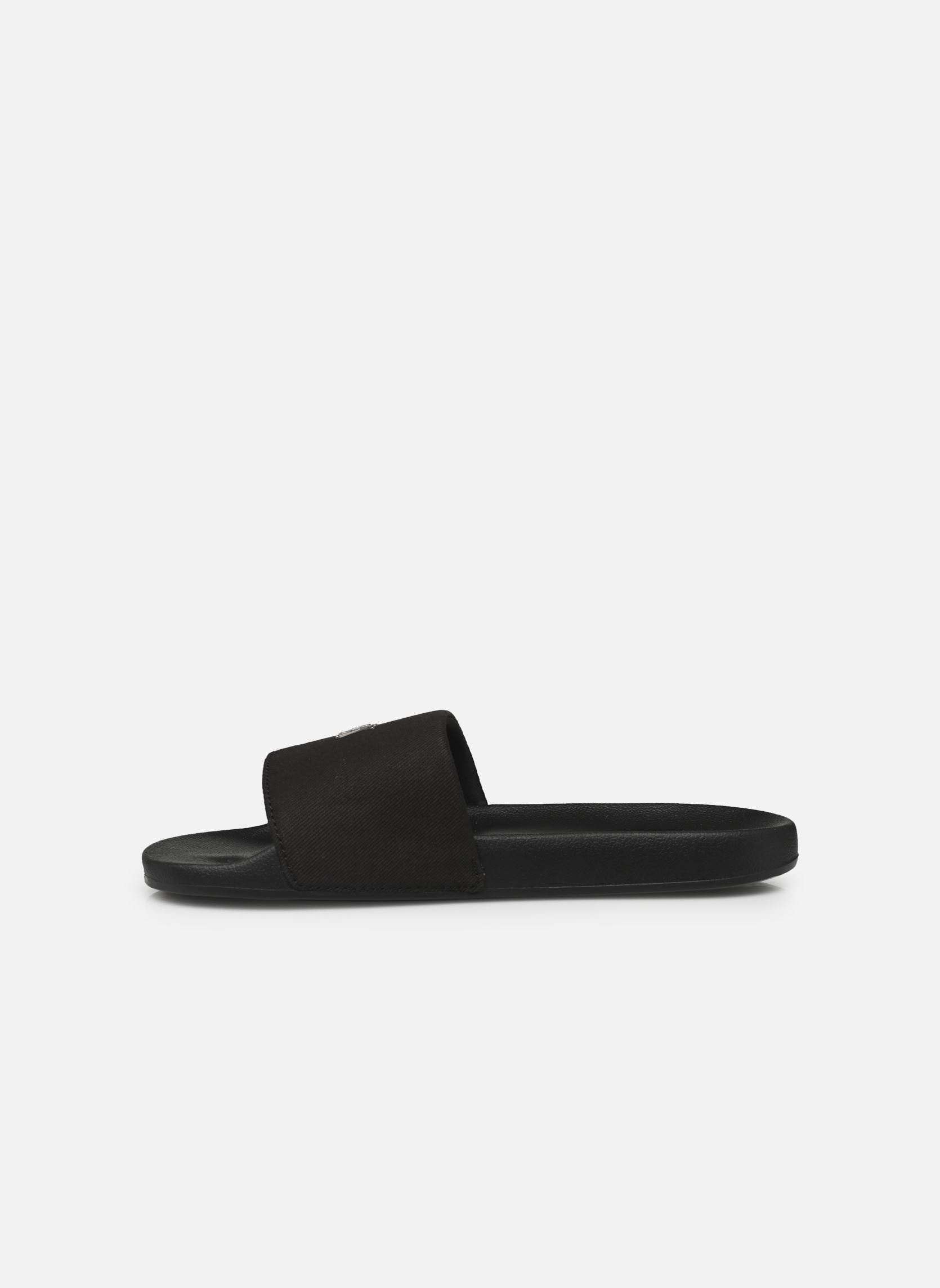 Flache Sandalen SLIDE MONOGRAM HARDW damen schwarz Calvin Klein Flache Sandalen SLIDE MONOGRAM HARDW damen schwarz TRIPLE BLACK