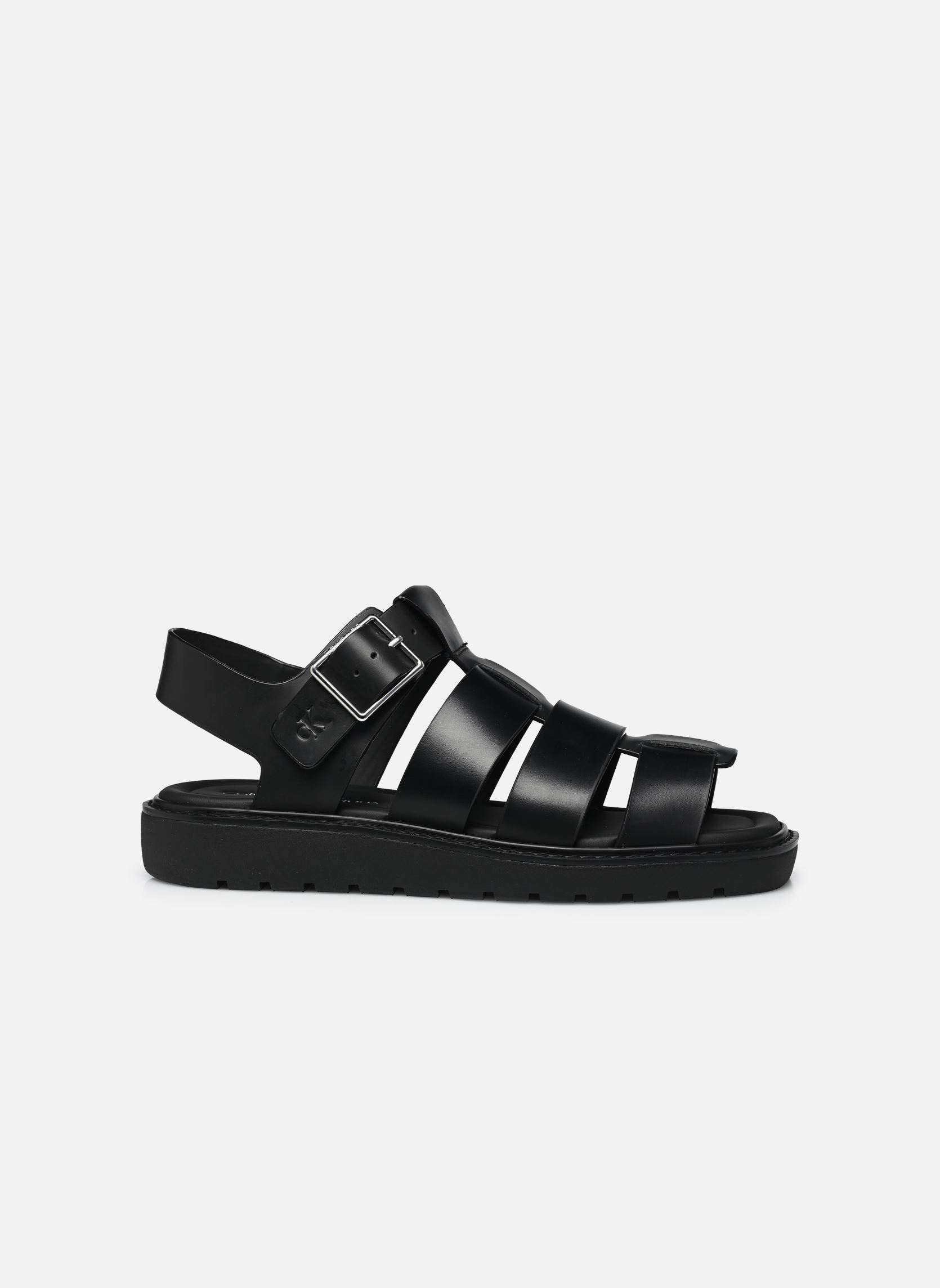 Platte sandalen SQ MOLDED SDL FISHER dames zwart Calvin Klein Platte sandalen SQ MOLDED SDL FISHER dames zwart TRIPLE BLACK