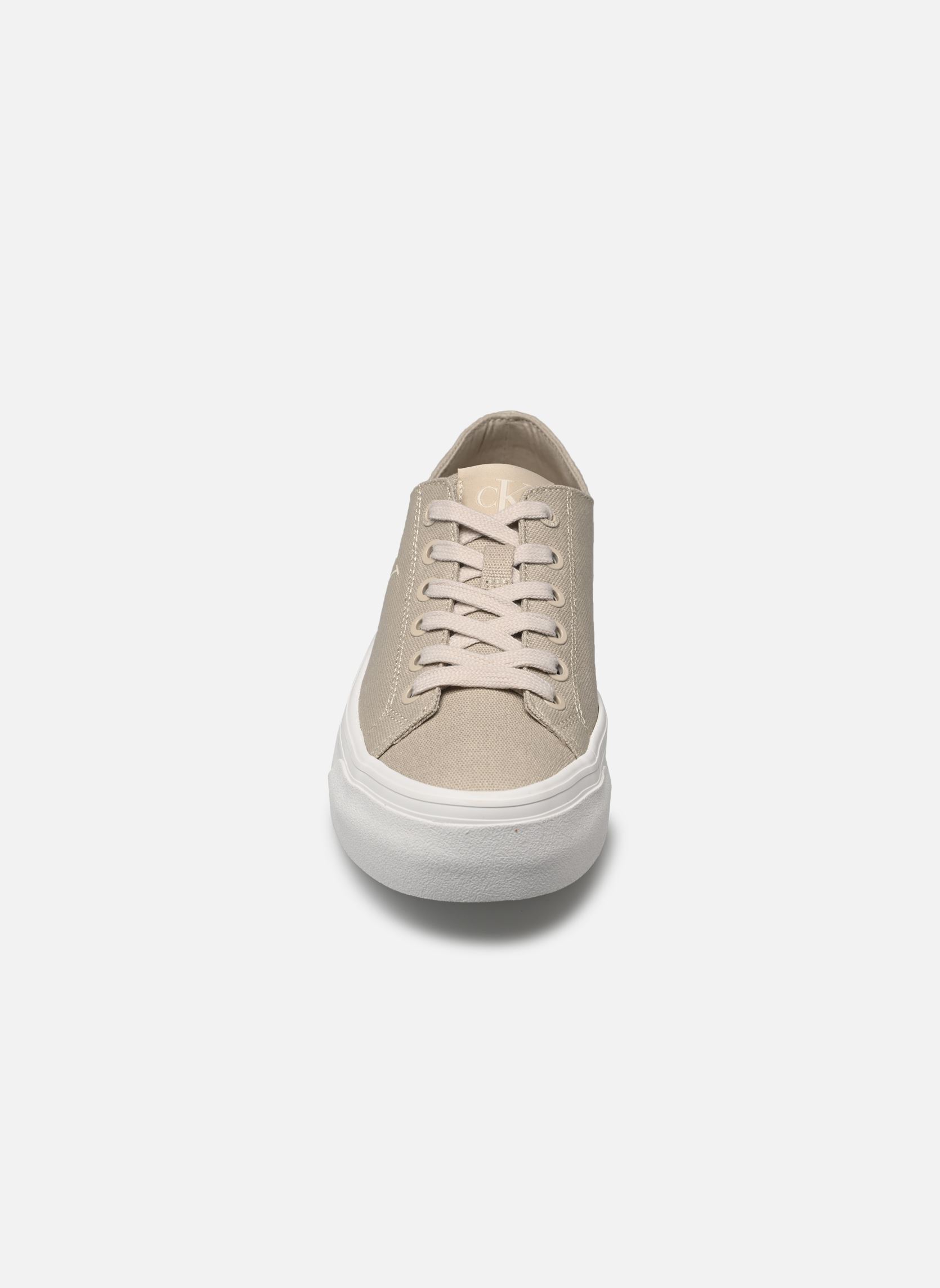 Baskets VULC FLATFORM LOW CV femme beige Calvin Klein Baskets VULC FLATFORM LOW CV femme beige EGGSHELL/CREAMY WHITE