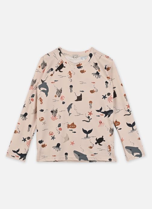 Liewood UV-T-Shirts und -Anzüge Noah Printed Longsleeve Swim Tee mädchen weiß