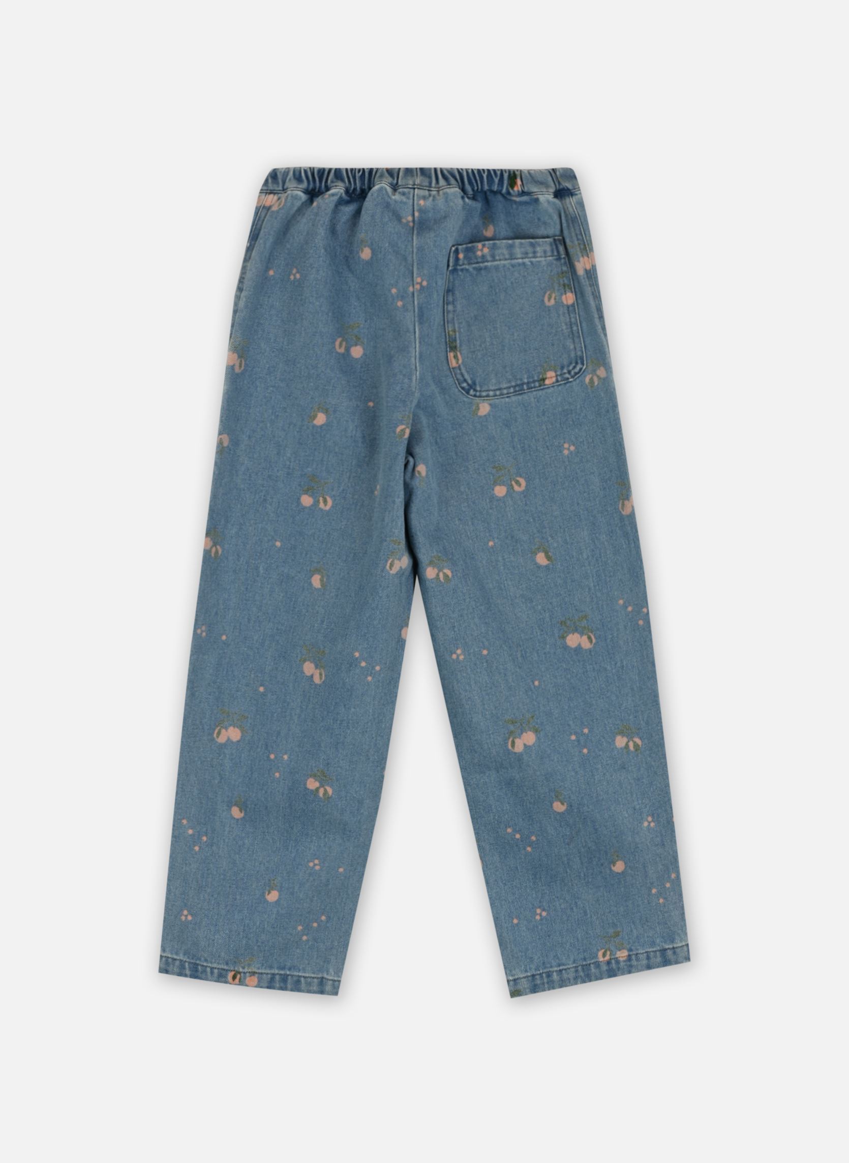 Jeans dritti Cesar Printed Denim Pants bambina blu Liewood Jeans dritti Cesar Printed Denim Pants bambina blu PEACH / LIGHT BLUE DENIM