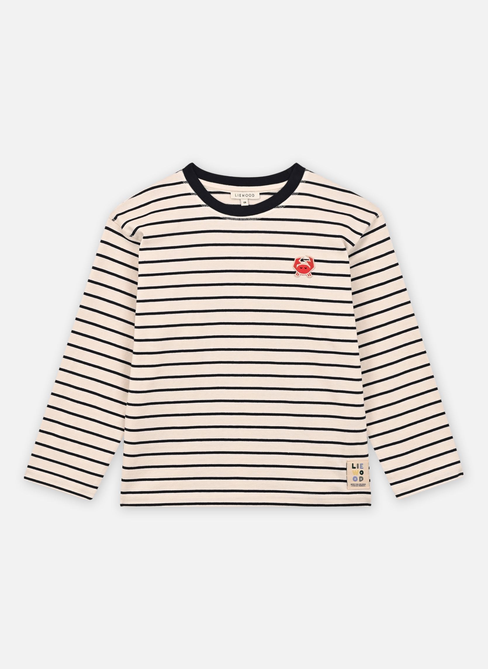 Tee-shirts manches longues Tyler Stripe Longsleeve T-shirt blanc Liewood Tee-shirts manches longues Tyler Stripe Longsleeve T-shirt blanc Y/D STIPES CLASSIC NAVY / CREM