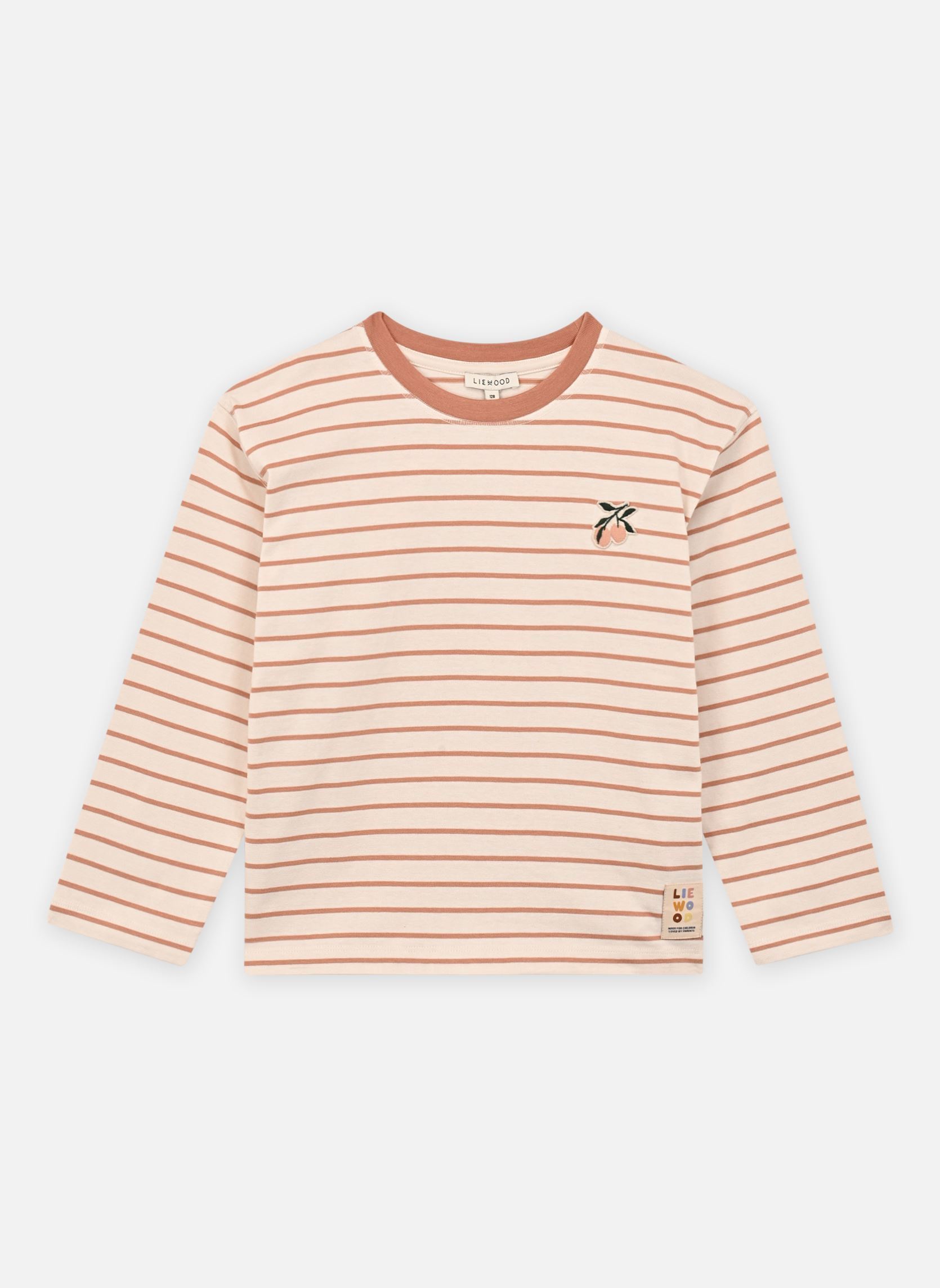 Tee-shirts manches longues Tyler Stripe Longsleeve T-shirt blanc Liewood Tee-shirts manches longues Tyler Stripe Longsleeve T-shirt blanc Y/D STRIPE TUSCANY ROSE / CREM