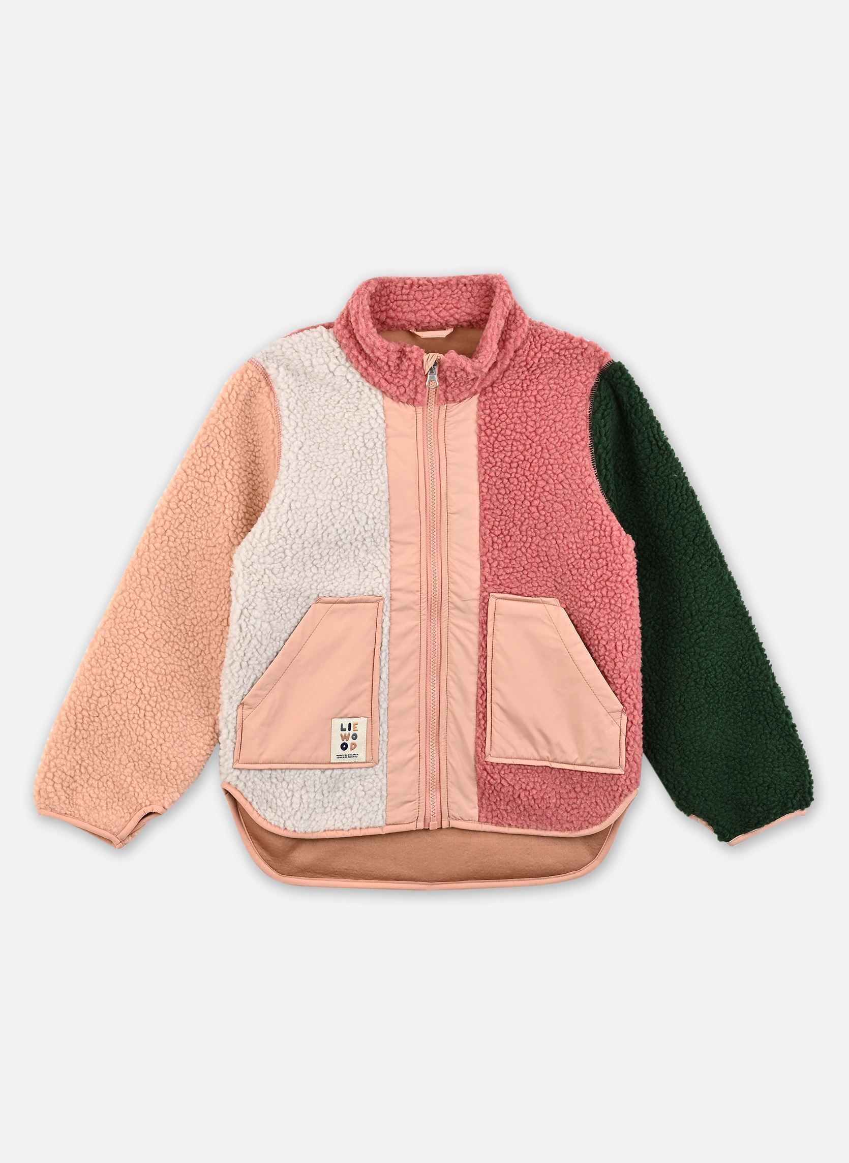 Fleece truien Noam Pile Jacket paars Liewood Fleece truien Noam Pile Jacket paars Dusty rose multi mix