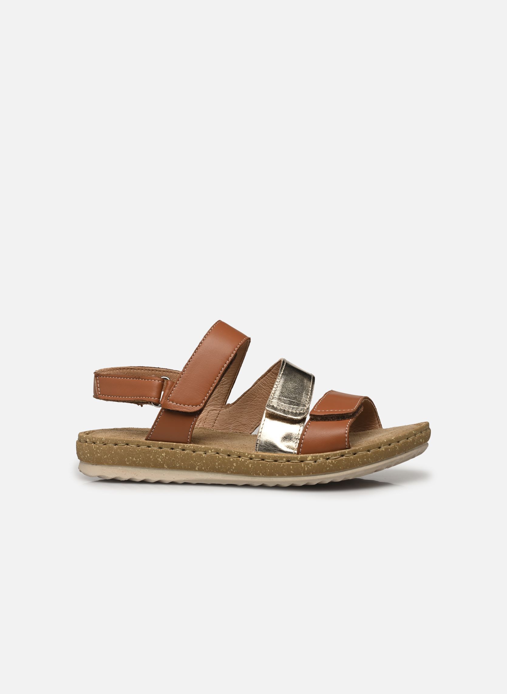 Platte sandalen Ruma - sandales dames bruin Georgia Rose Soft Platte sandalen Ruma - sandales dames bruin Cognac