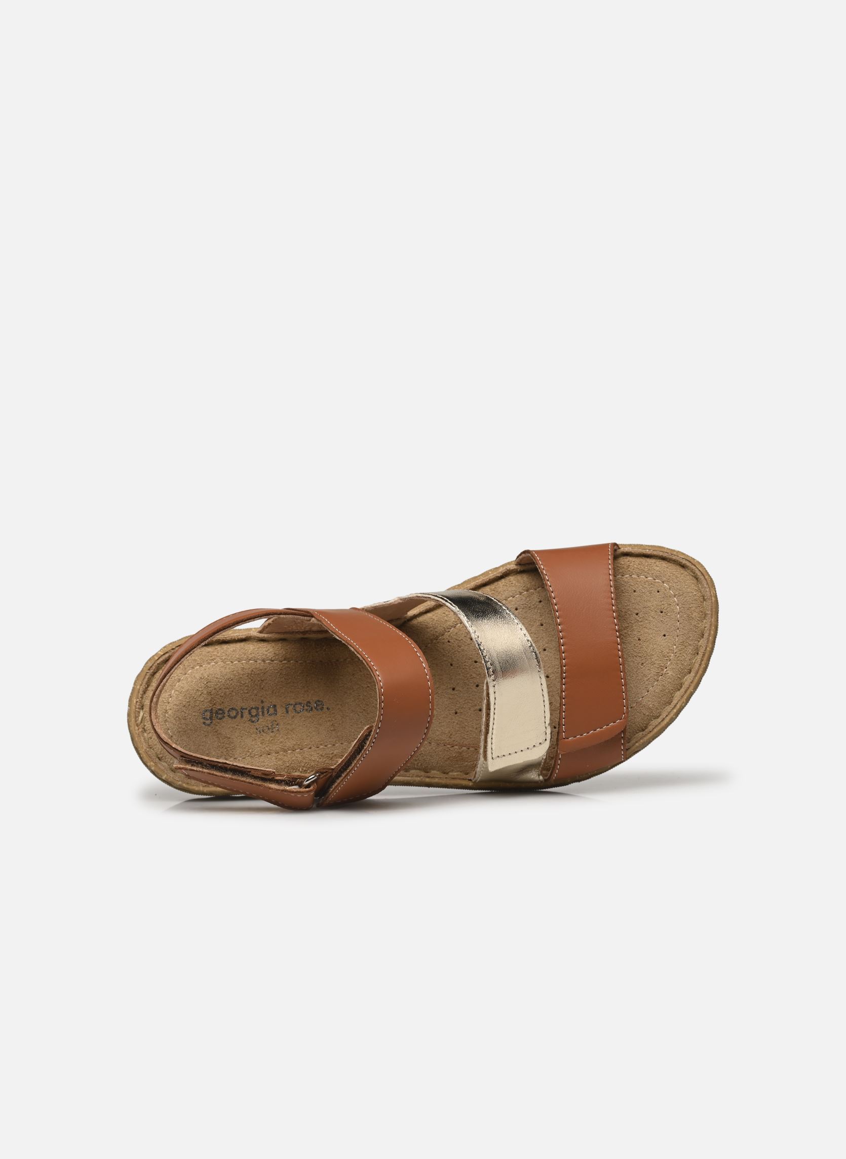 Platte sandalen Ruma - sandales dames bruin Georgia Rose Soft Platte sandalen Ruma - sandales dames bruin Cognac