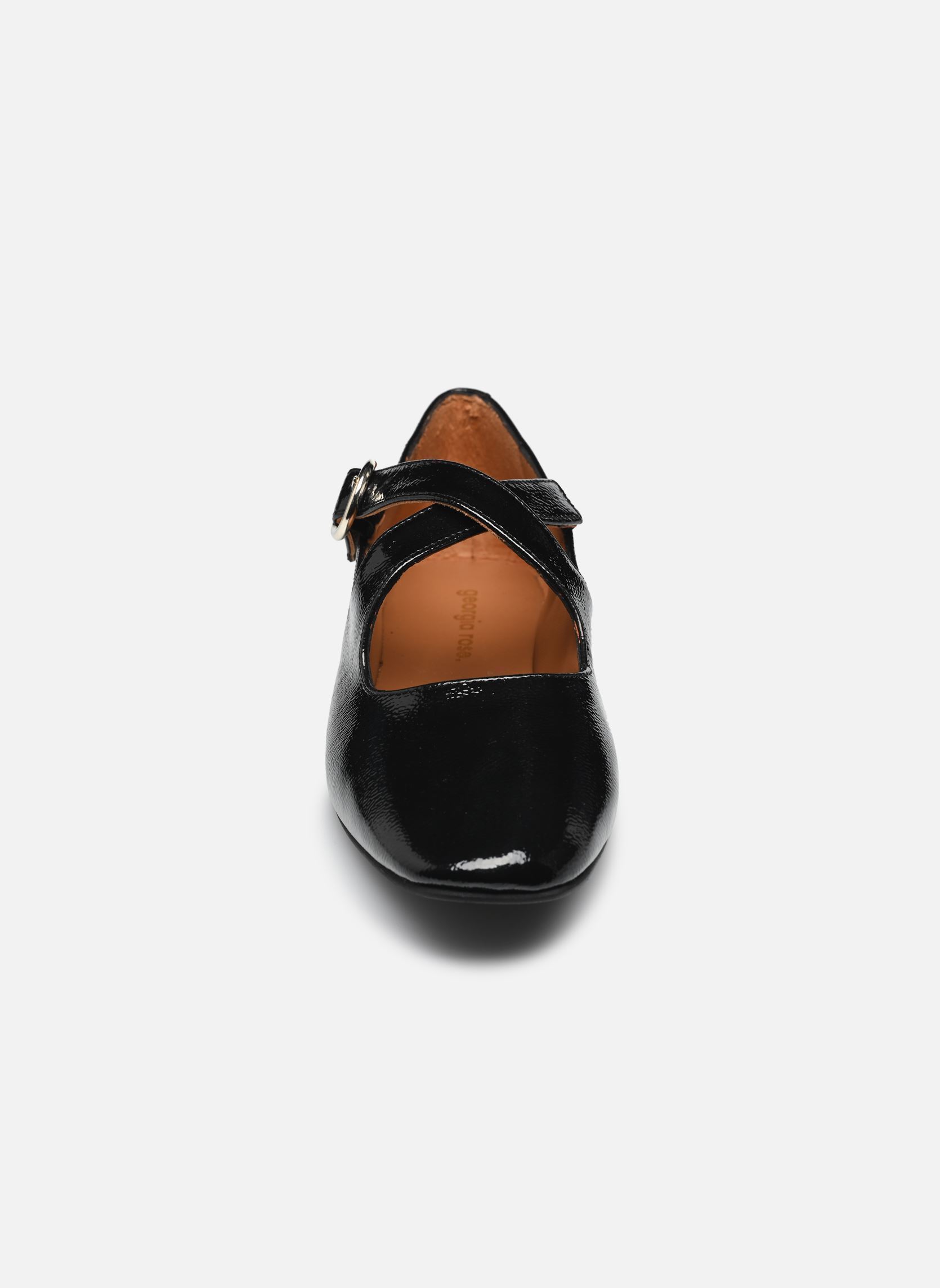 Ballerine classiche Seito - Cuir vernis plissé donna nero Georgia Rose Ballerine classiche Seito - Cuir vernis plissé donna nero NOIR