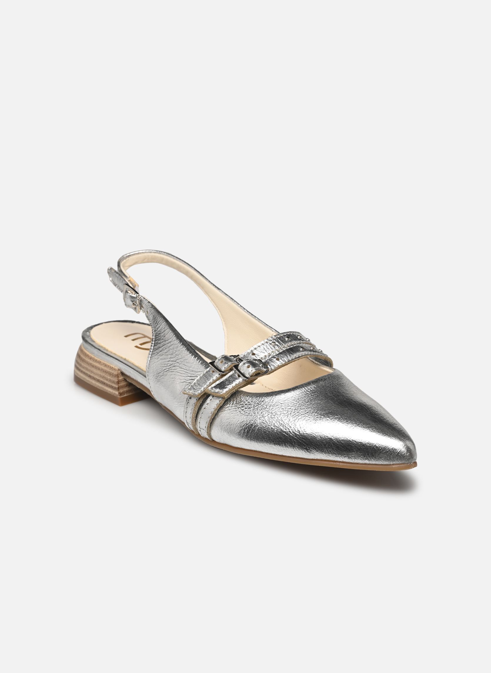 Klassieke ballerina's T98117 dames zilver Mjus Klassieke ballerina's T98117 dames zilver Argento