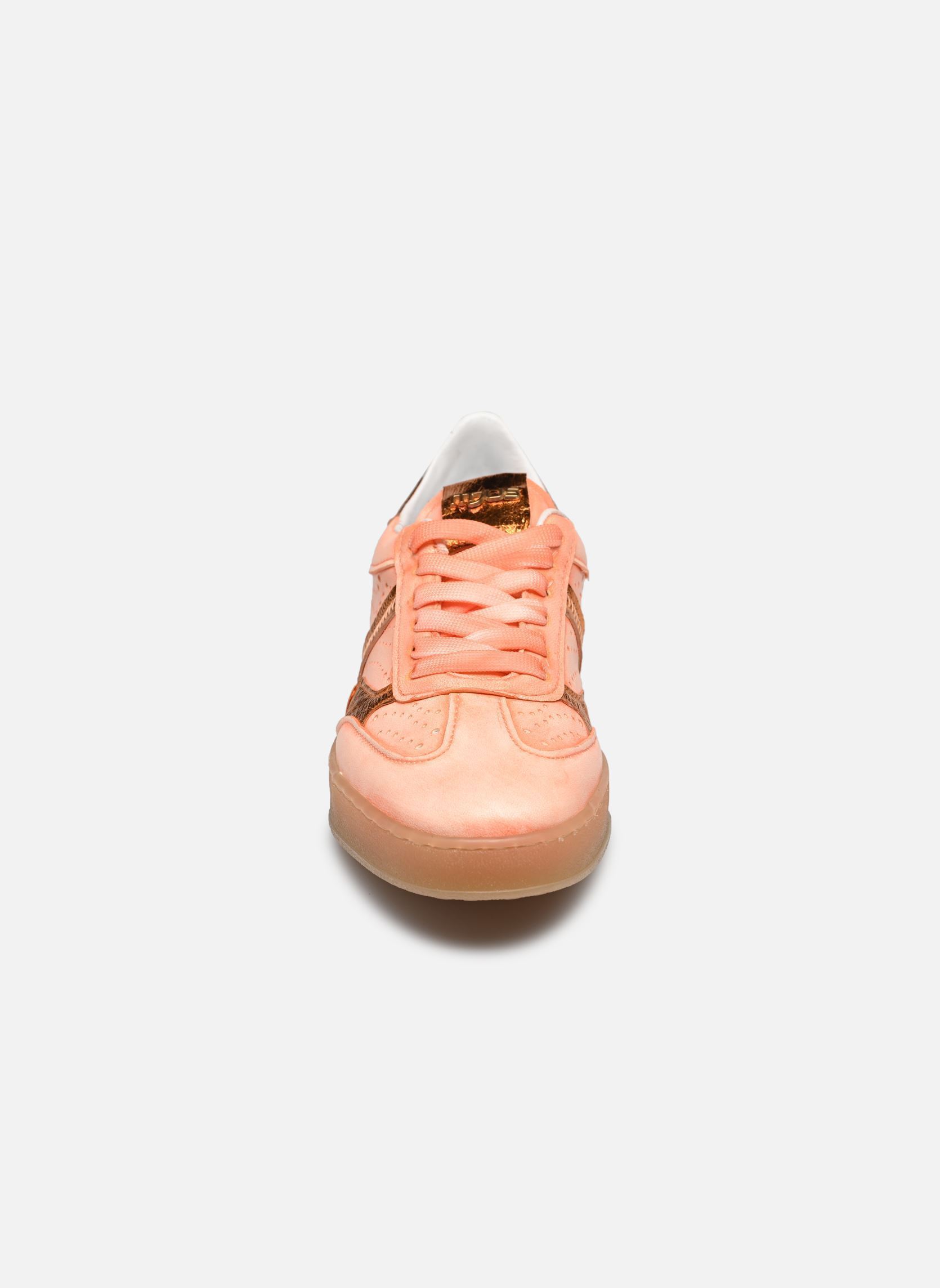 Niedrige Sneaker L76102 damen rosa Mjus Niedrige Sneaker L76102 damen rosa Pesca+Arancio