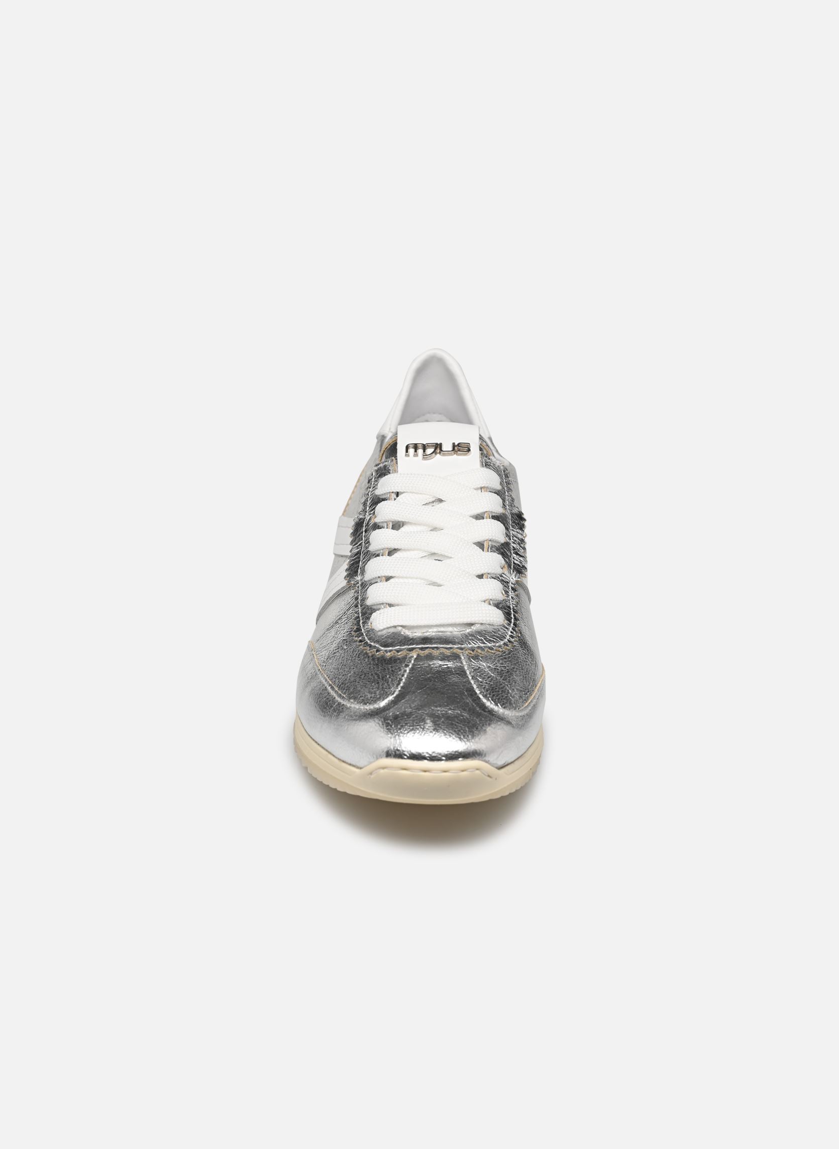 Lage sneakers L74104 dames zilver Mjus Lage sneakers L74104 dames zilver Argento+Argento+Bianco+Bianco