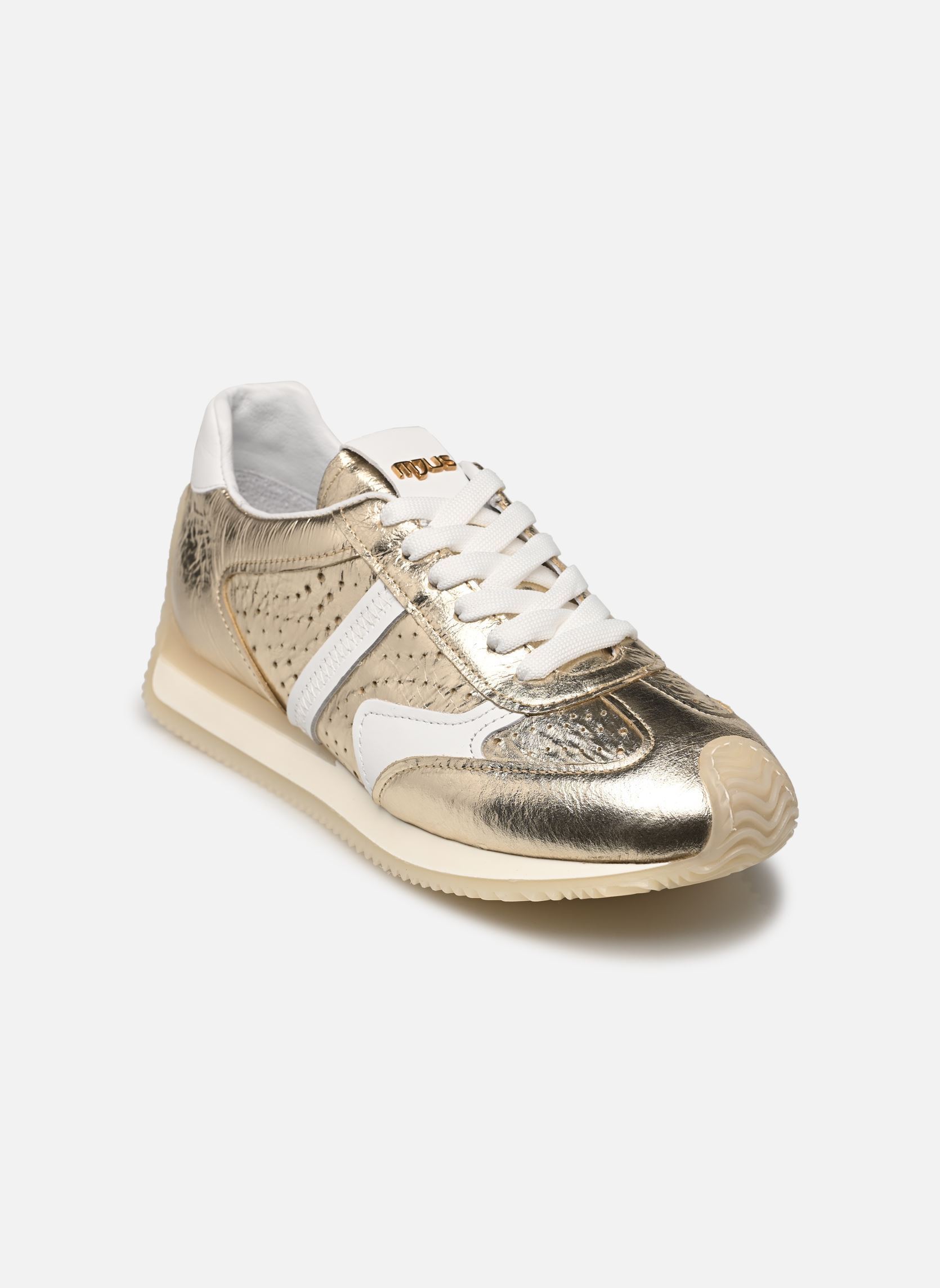 Baskets basses L14119 femme or et bronze Mjus Baskets basses L14119 femme or et bronze PLATINO+BIANCO