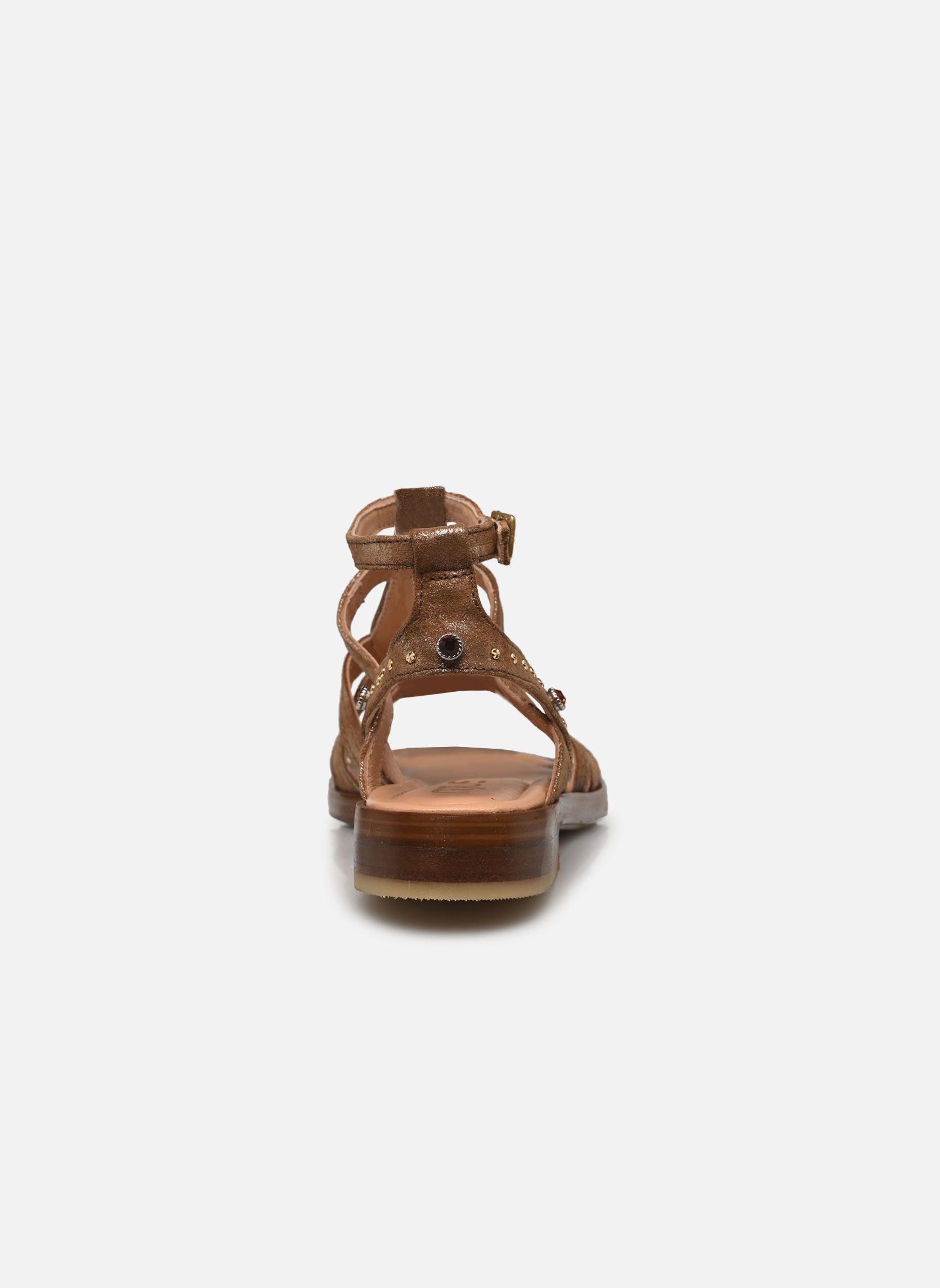 Sandales plates L80004 femme or et bronze Mjus Sandales plates L80004 femme or et bronze Tabacco+Platino