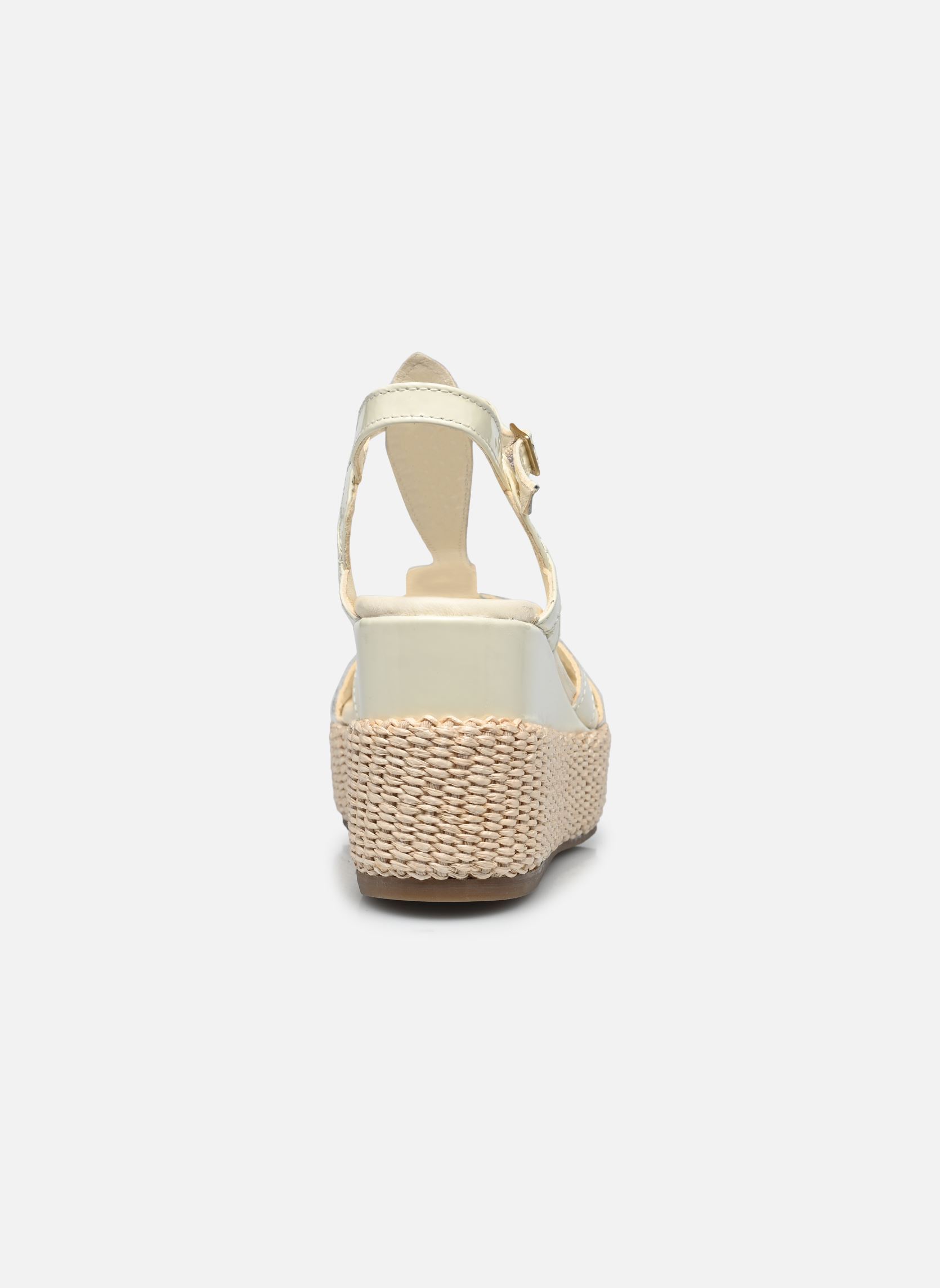 Sandales compensées et plateformes L77002 femme blanc Mjus Sandales compensées et plateformes L77002 femme blanc Bianco+Bianco+Grezzo
