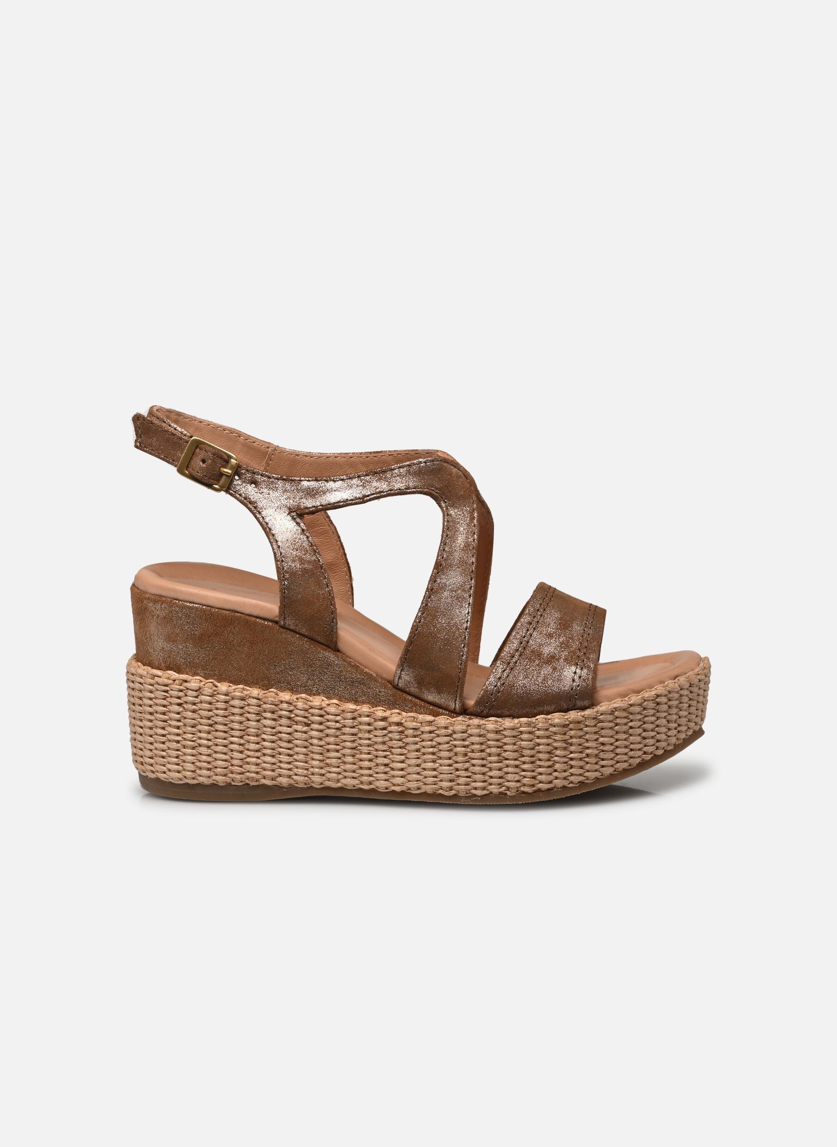 Sandali con zeppa e plateau L77005 donna oro e bronzo Mjus Sandali con zeppa e plateau L77005 donna oro e bronzo Tabacco+Tabacco+Natur