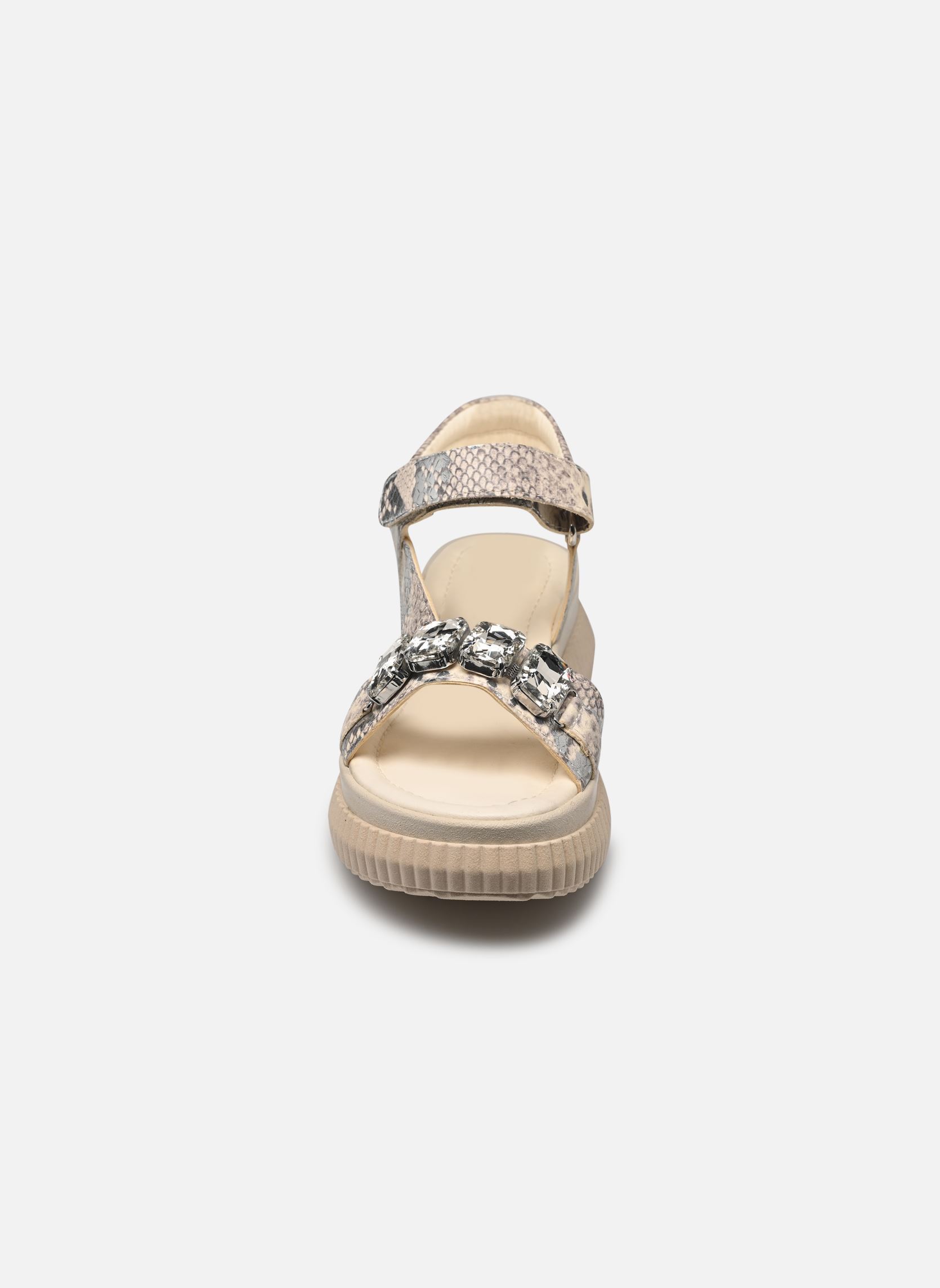 Sandales compensées et plateformes L68001 femme gris Mjus Sandales compensées et plateformes L68001 femme gris Argento