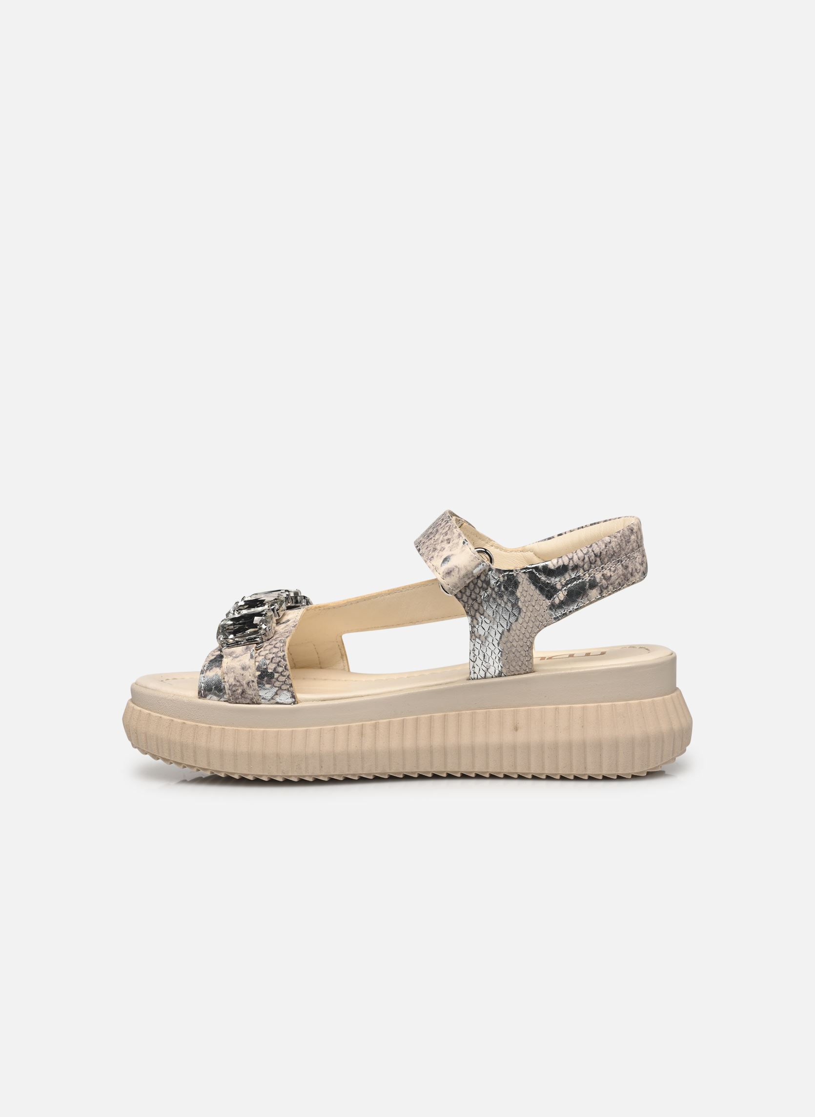 Sandales compensées et plateformes L68001 femme gris Mjus Sandales compensées et plateformes L68001 femme gris Argento