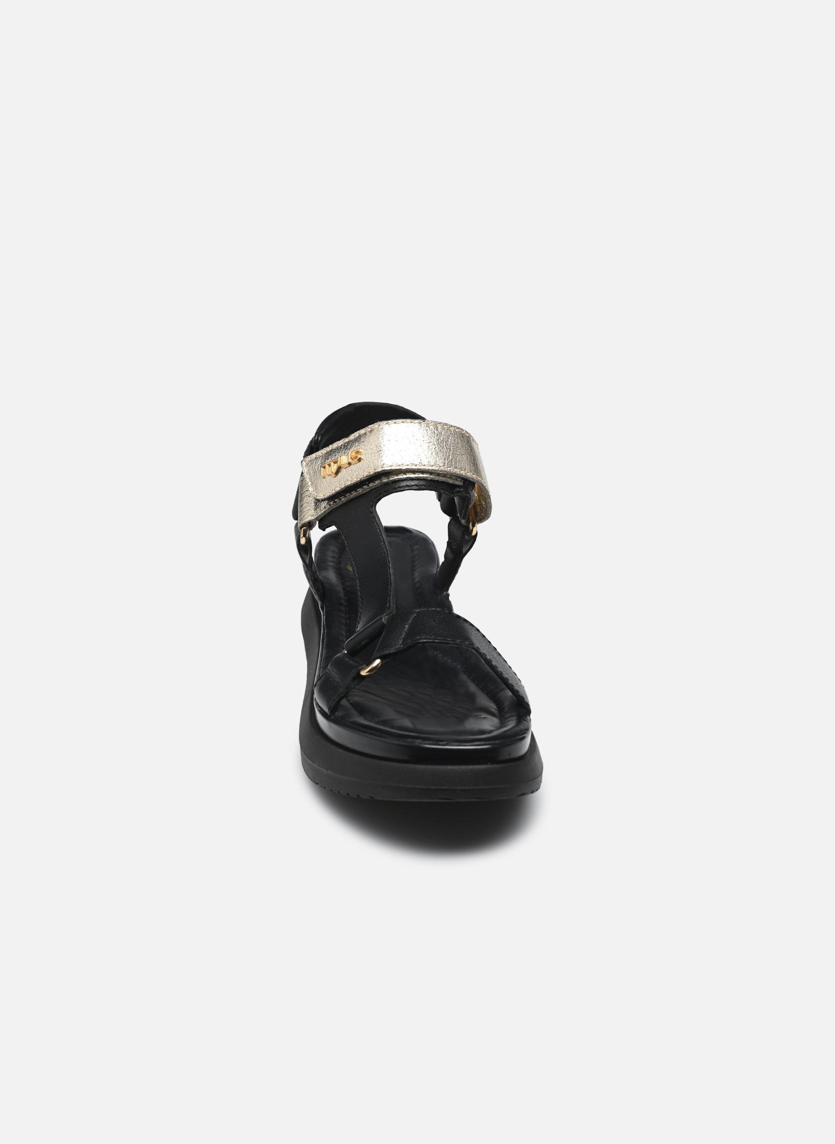 Sandali con zeppa e plateau L17009 donna nero Mjus Sandali con zeppa e plateau L17009 donna nero Nero+Nero+Platino