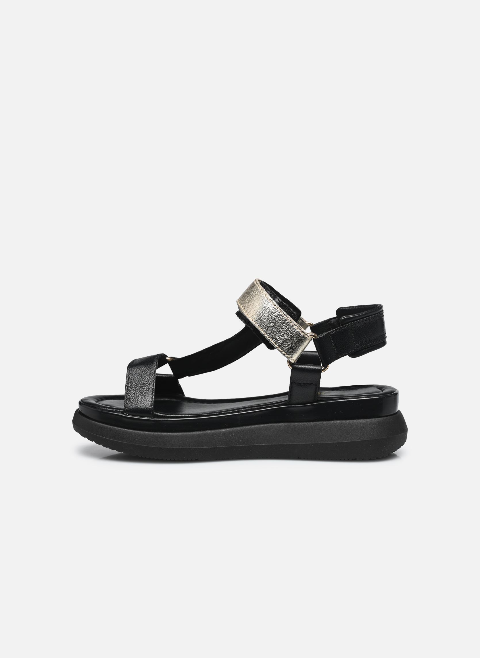 Sandali con zeppa e plateau L17009 donna nero Mjus Sandali con zeppa e plateau L17009 donna nero Nero+Nero+Platino