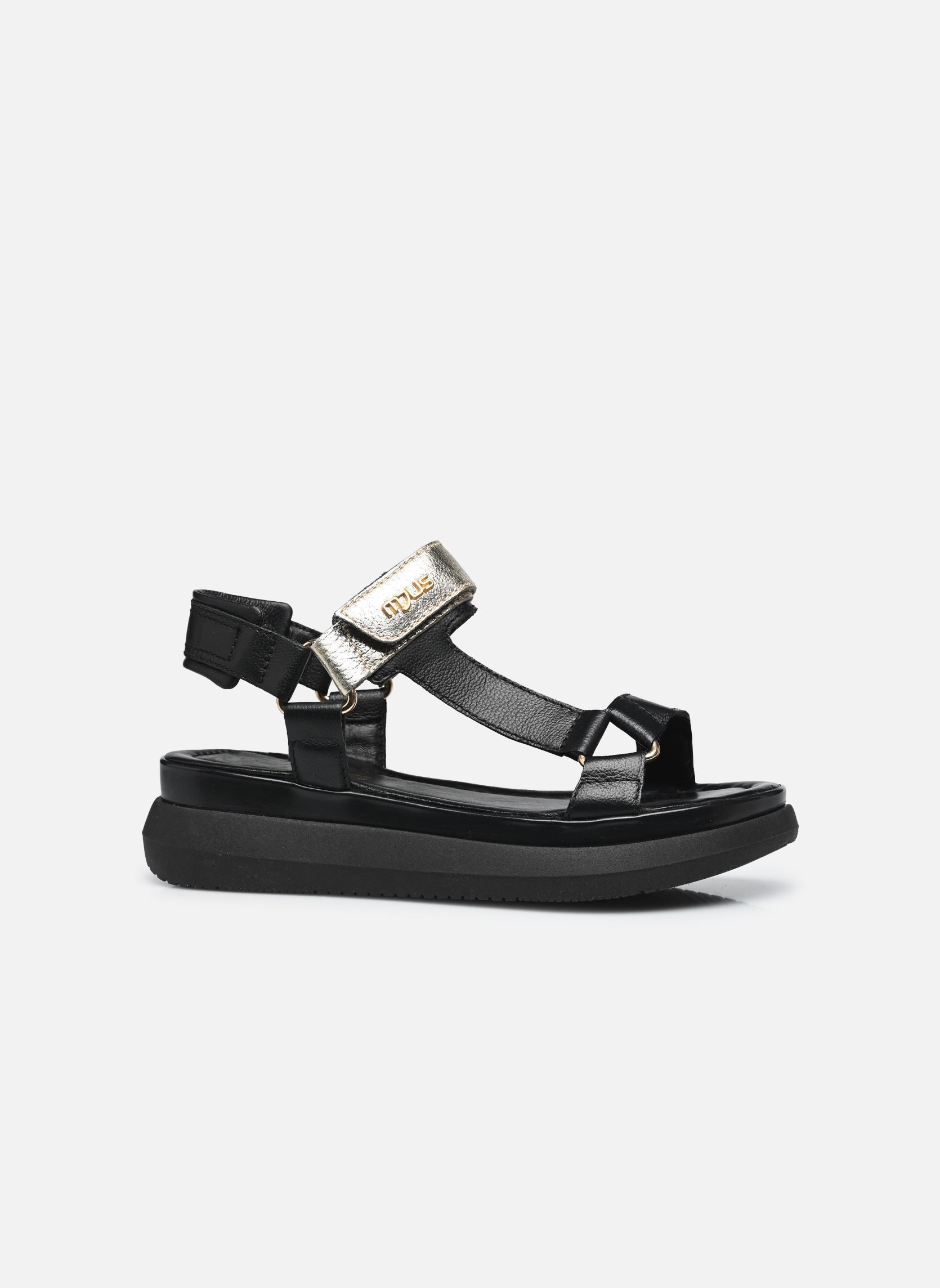 Sandali con zeppa e plateau L17009 donna nero Mjus Sandali con zeppa e plateau L17009 donna nero Nero+Nero+Platino