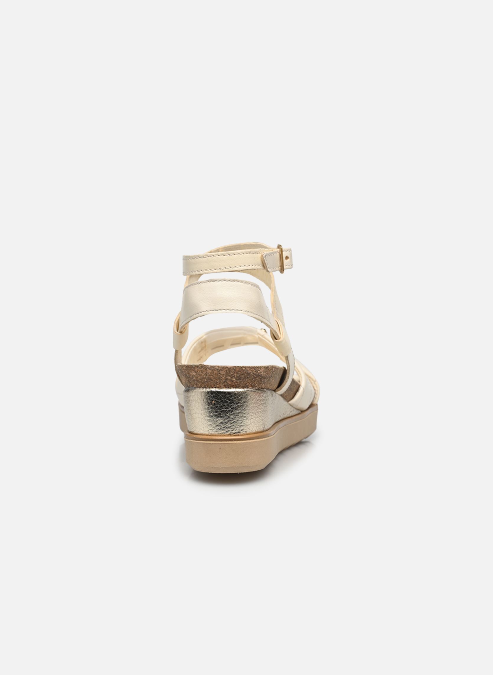 Sandales compensées et plateformes L16014 femme blanc Mjus Sandales compensées et plateformes L16014 femme blanc Latte+Platino
