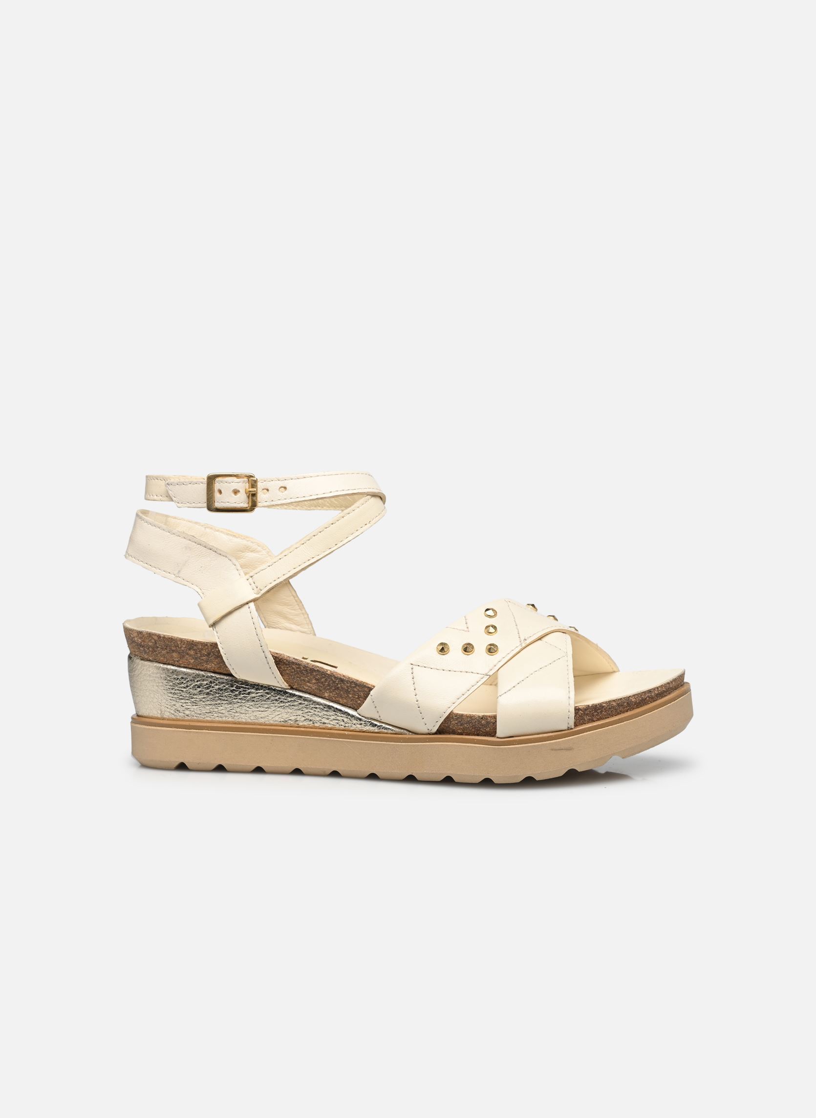 Sandales compensées et plateformes L16014 femme blanc Mjus Sandales compensées et plateformes L16014 femme blanc Latte+Platino