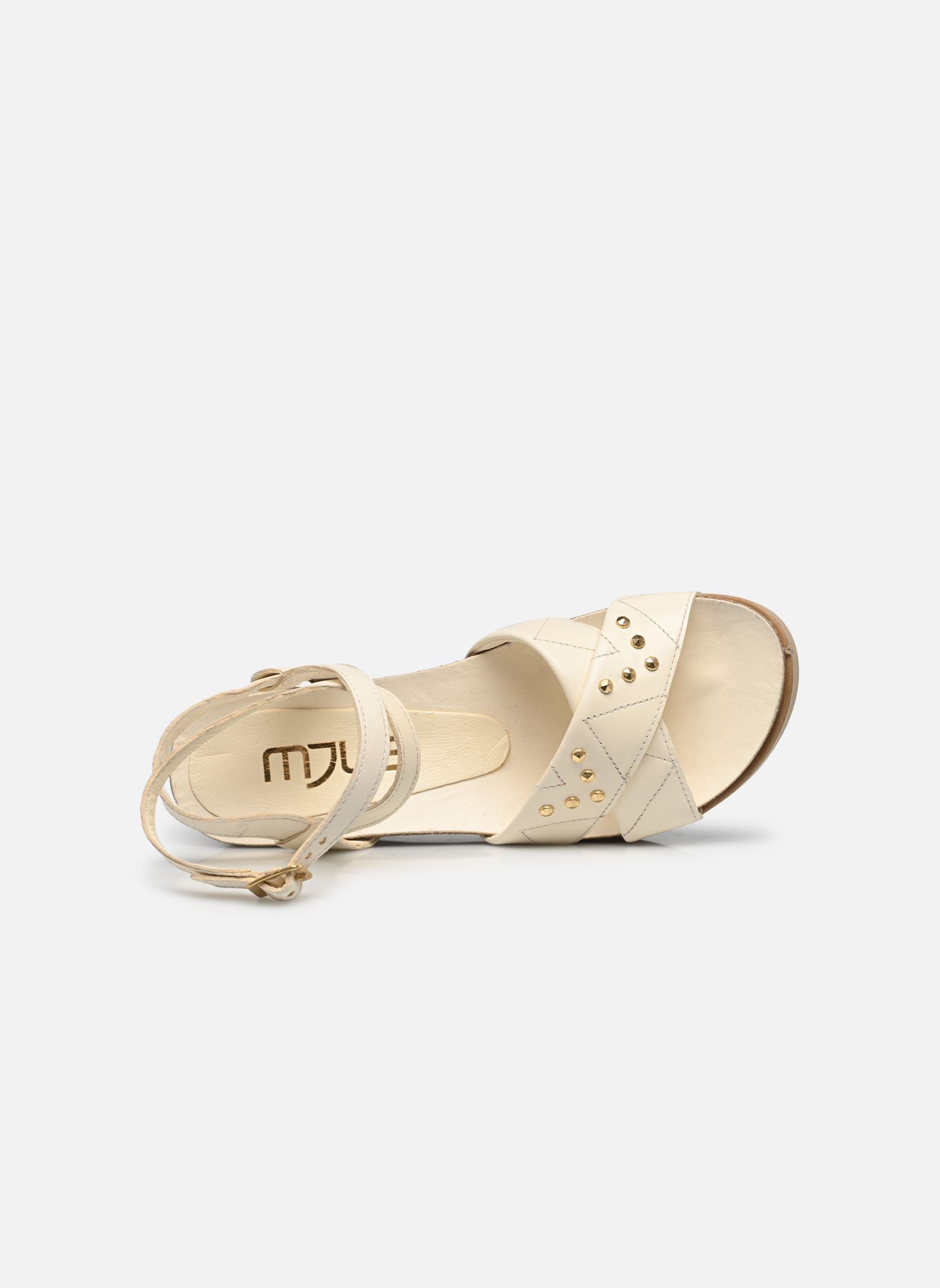 Sandales compensées et plateformes L16014 femme blanc Mjus Sandales compensées et plateformes L16014 femme blanc Latte+Platino