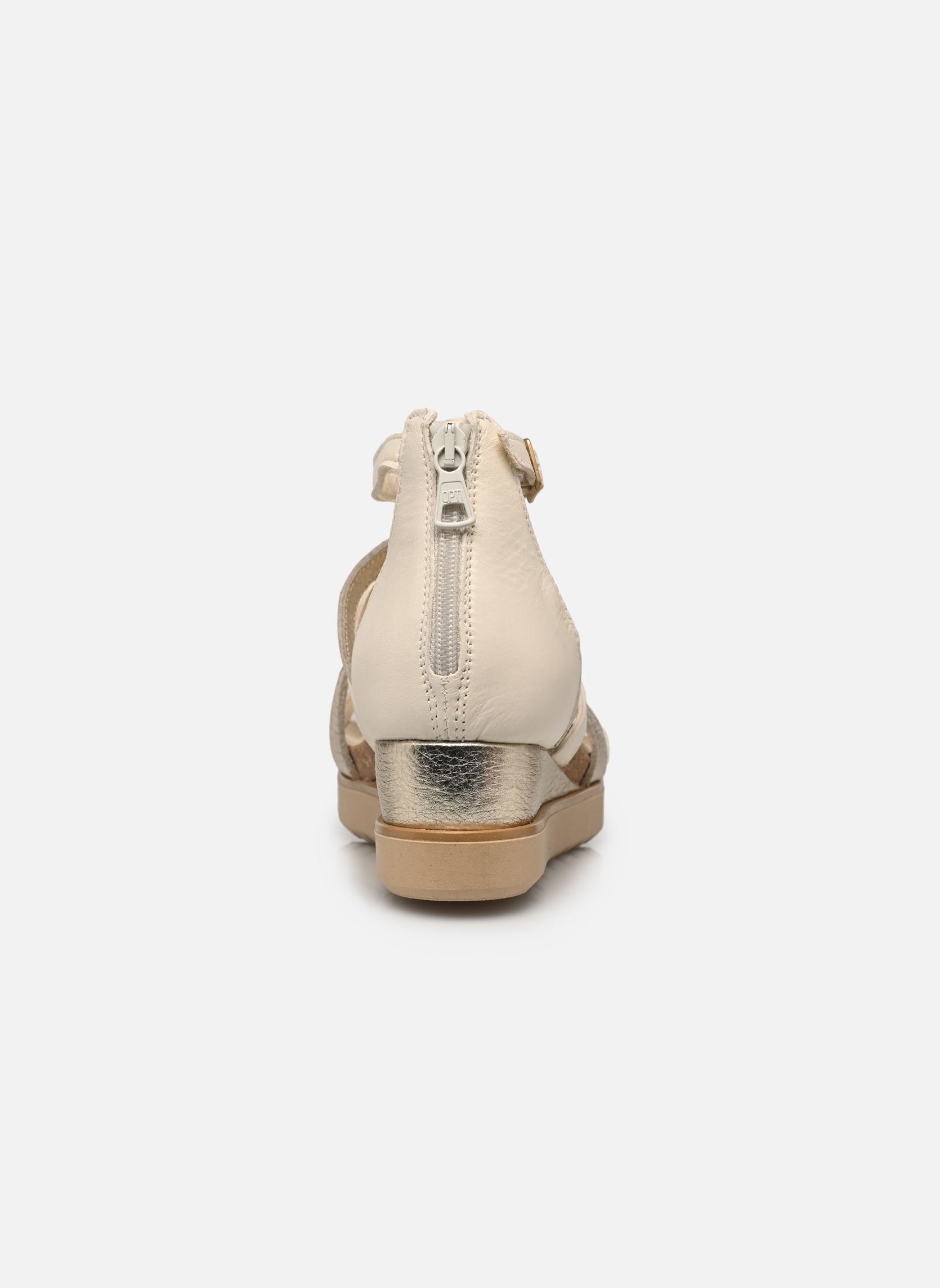 Sandales compensées et plateformes L16011 femme blanc Mjus Sandales compensées et plateformes L16011 femme blanc Latte+Platino+Platino