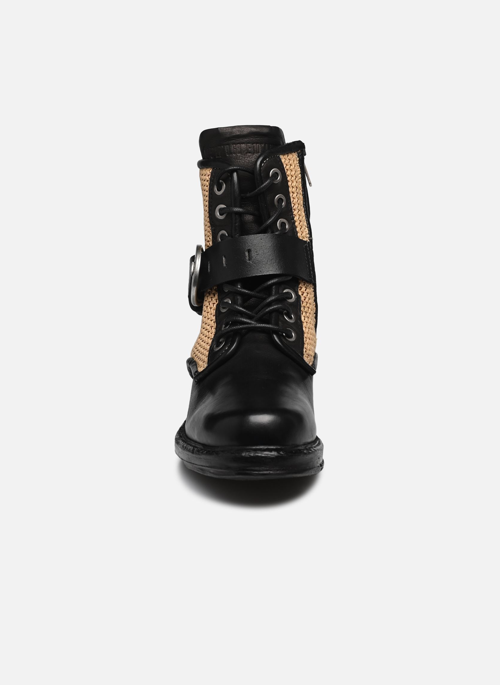 Geschnürte Stiefeletten B80226 damen schwarz AS98 Geschnürte Stiefeletten B80226 damen schwarz NERO+GRANO+NERO