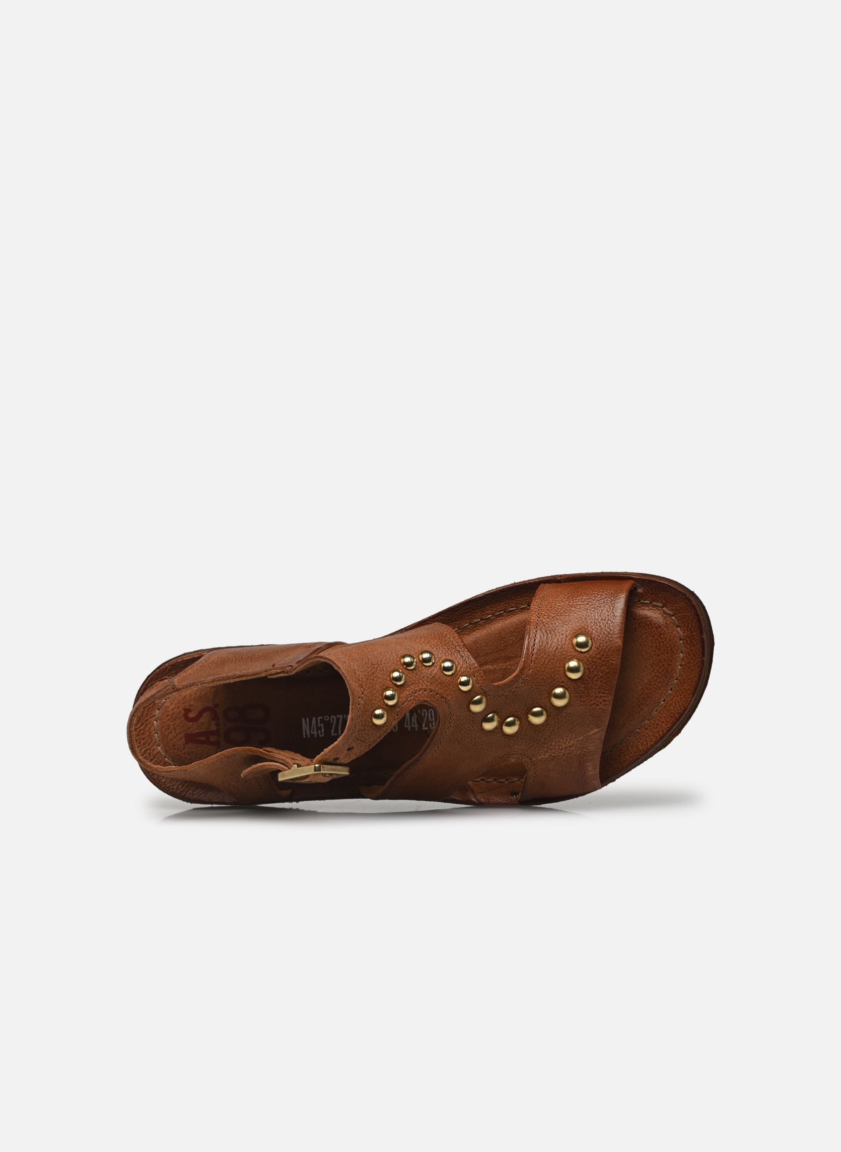 Sandales plates A16058 femme marron AS98 Sandales plates A16058 femme marron CALVADOS